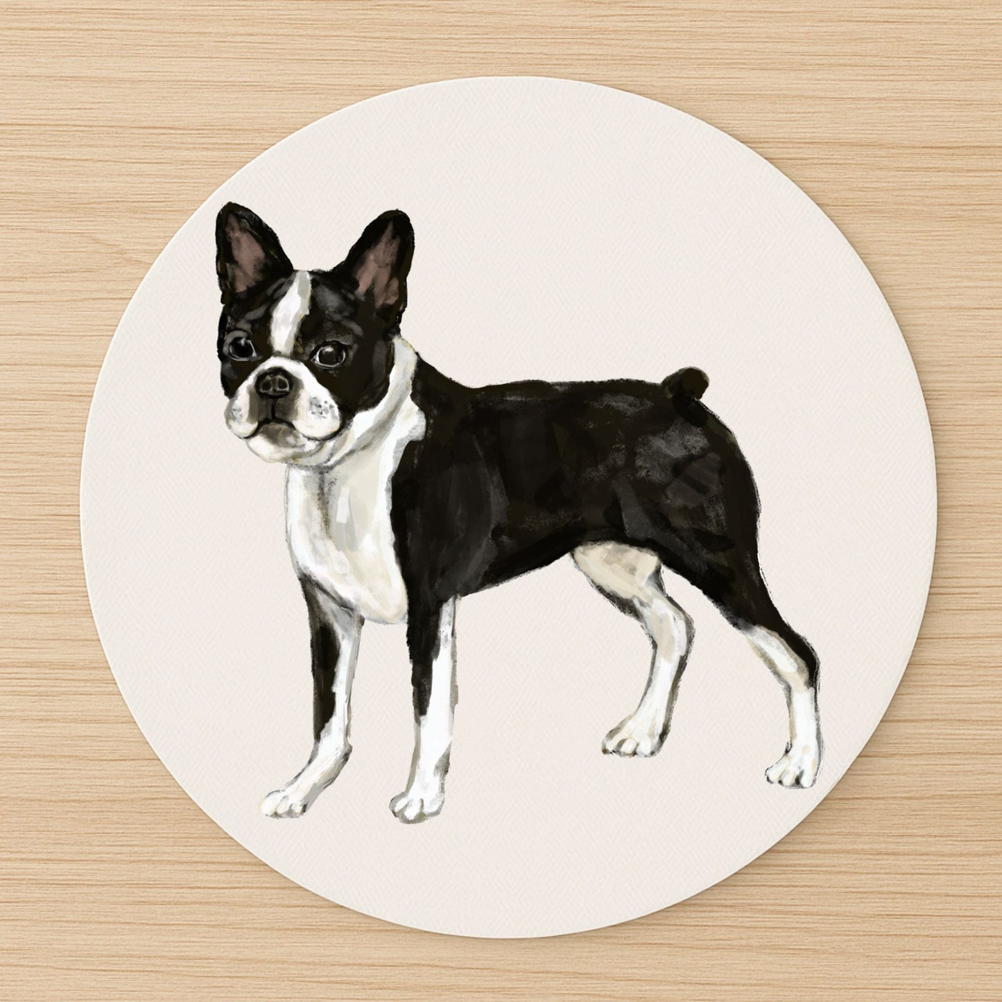 Boston Terrier Mousepad - MerikaArt