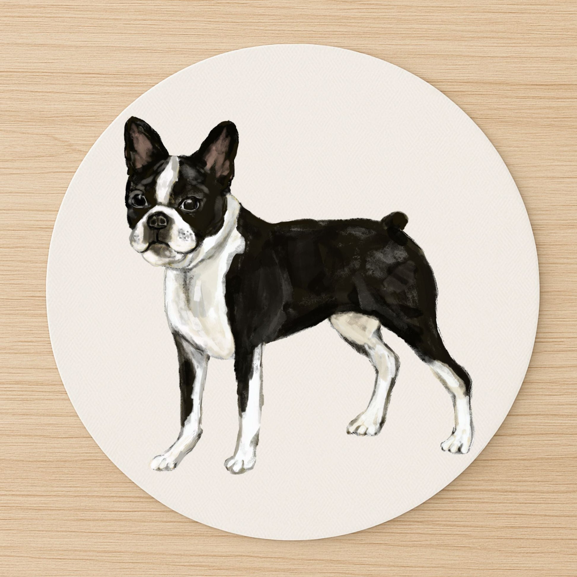 Boston Terrier Mousepad - MerikaArt
