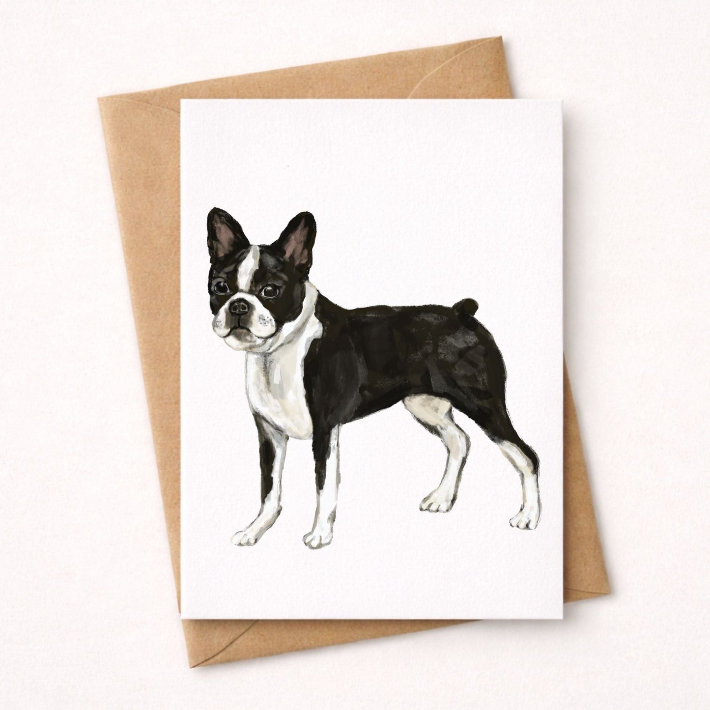 Boston Terrier Postcard - MerikaArt