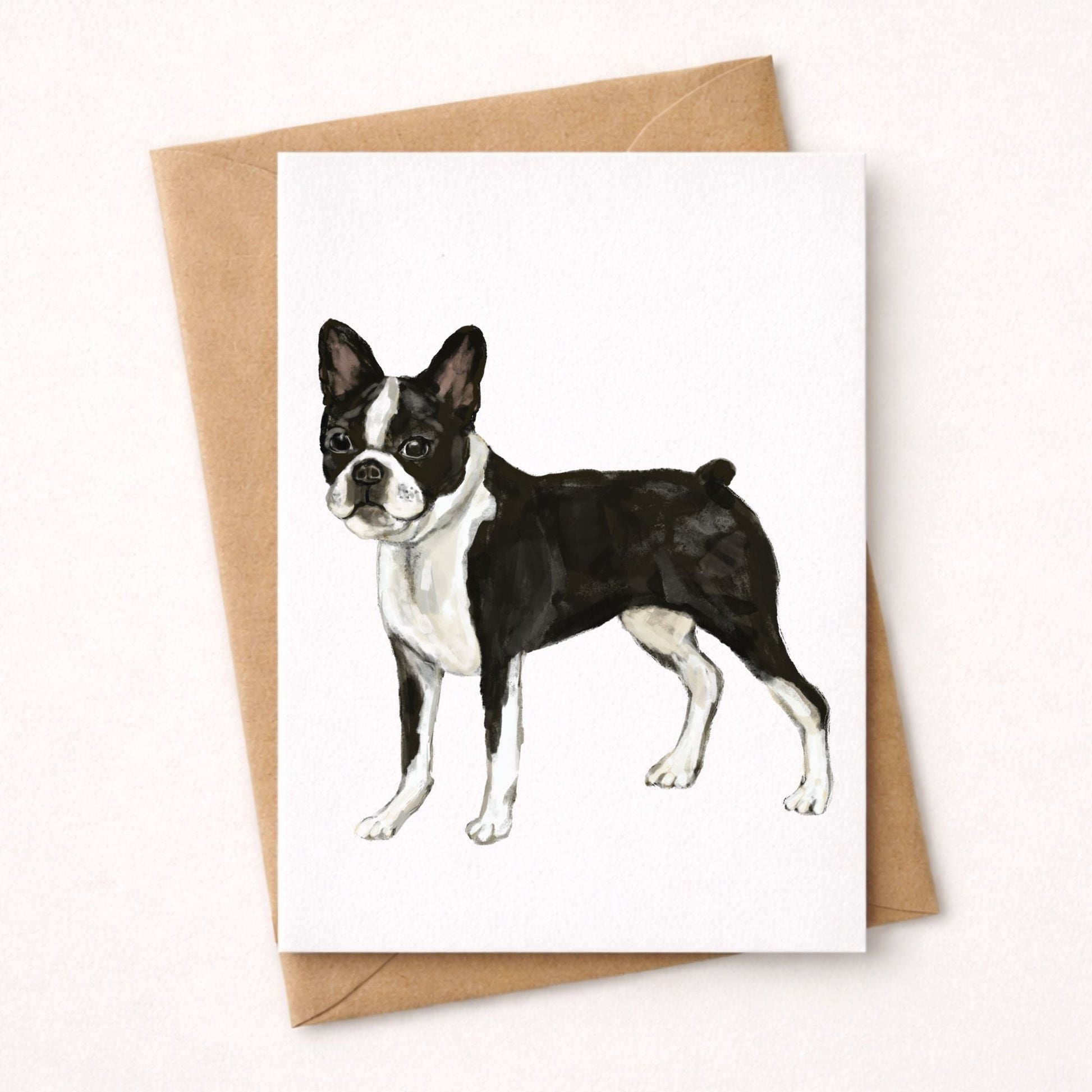 Boston Terrier Postcard - MerikaArt