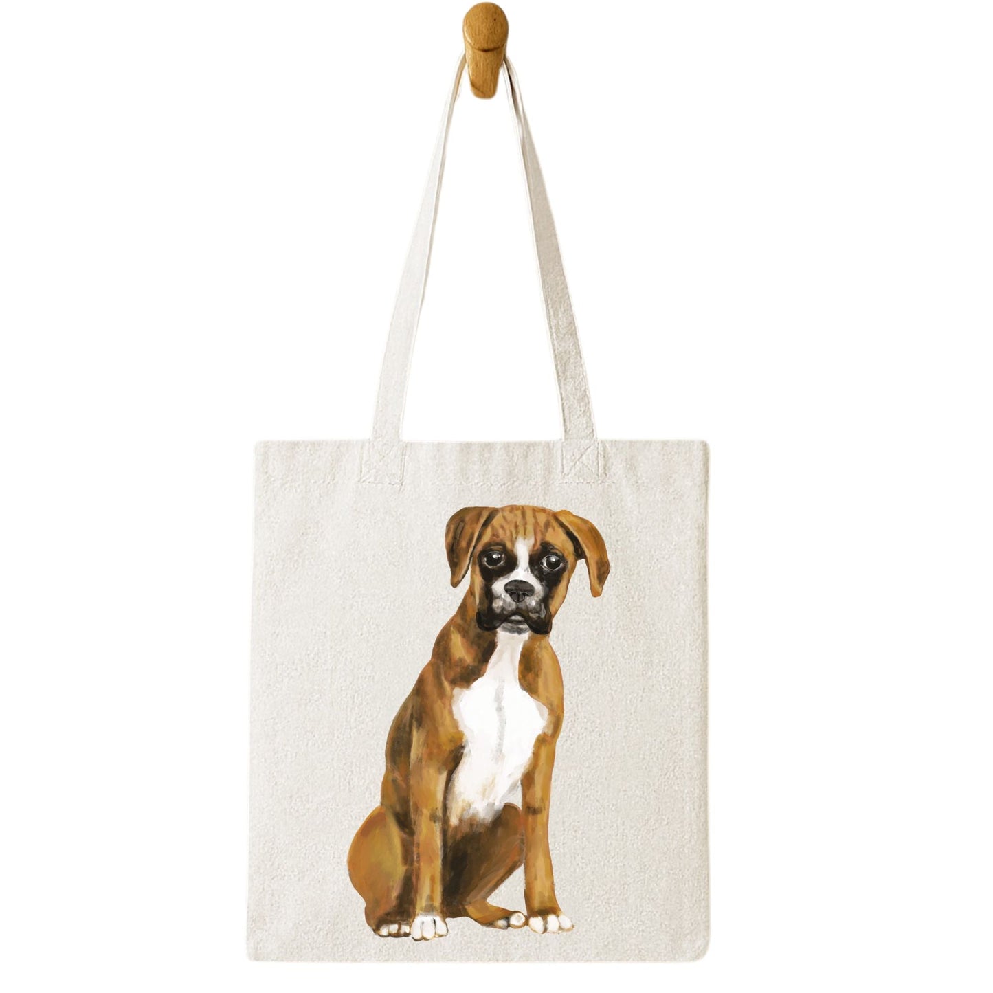 Boxer Dog Canvas Tote Bag - MerikaArt