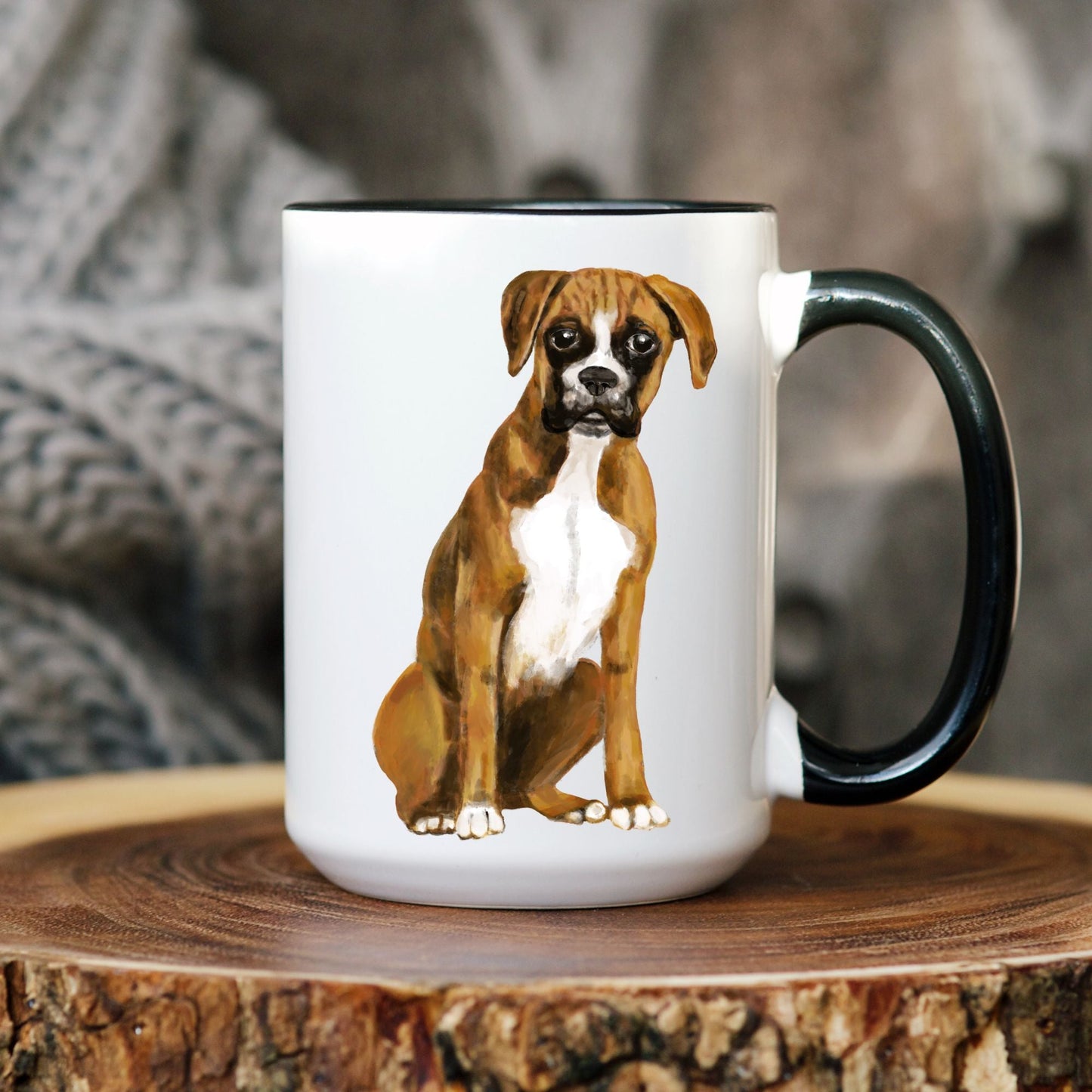 Boxer Dog Mug - MerikaArt