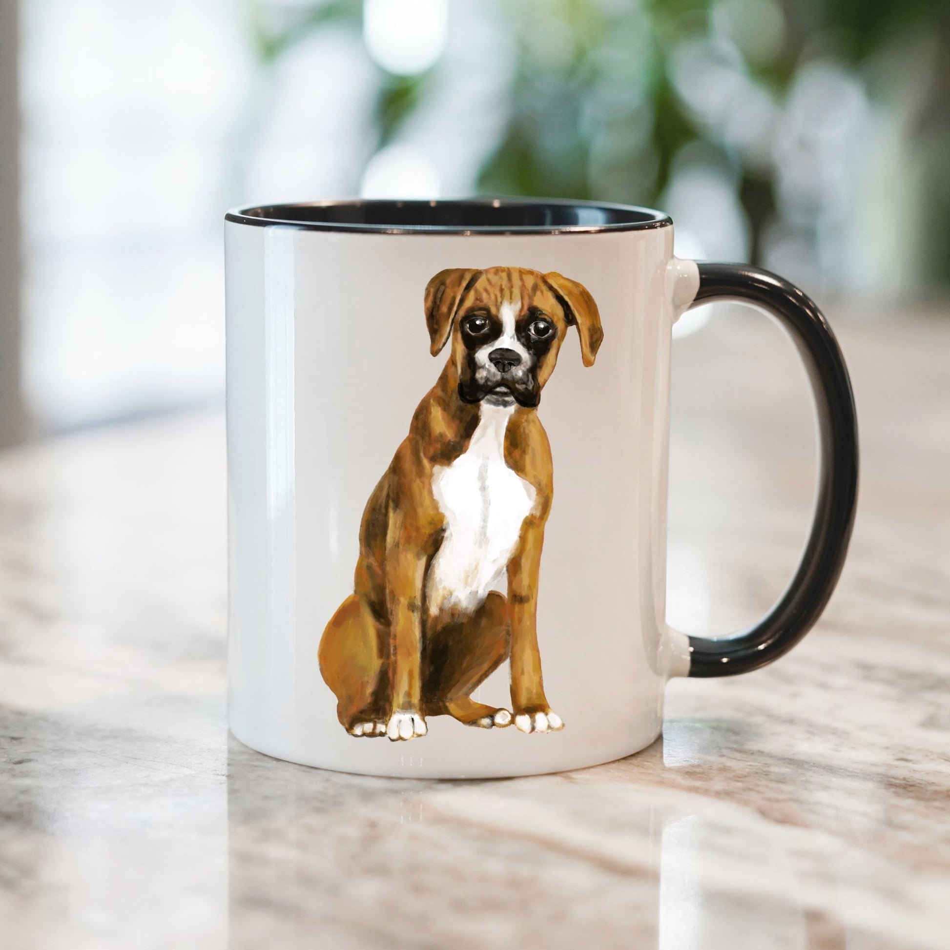 Boxer Dog Mug - MerikaArt