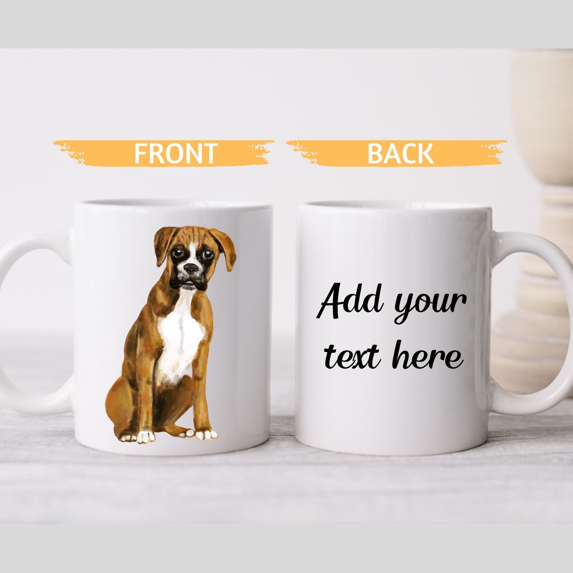 Boxer Dog Mug - MerikaArt