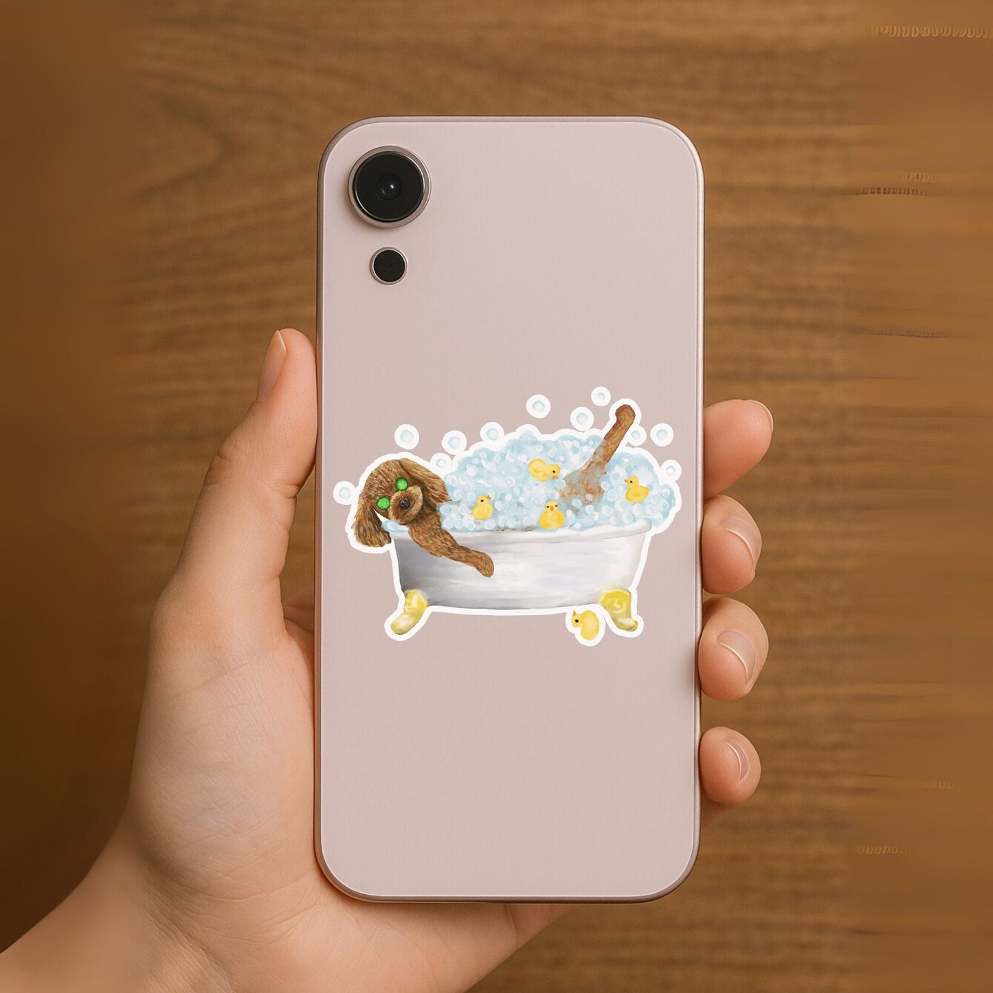 Brown Dog Vinyl Sticker - MerikaArt