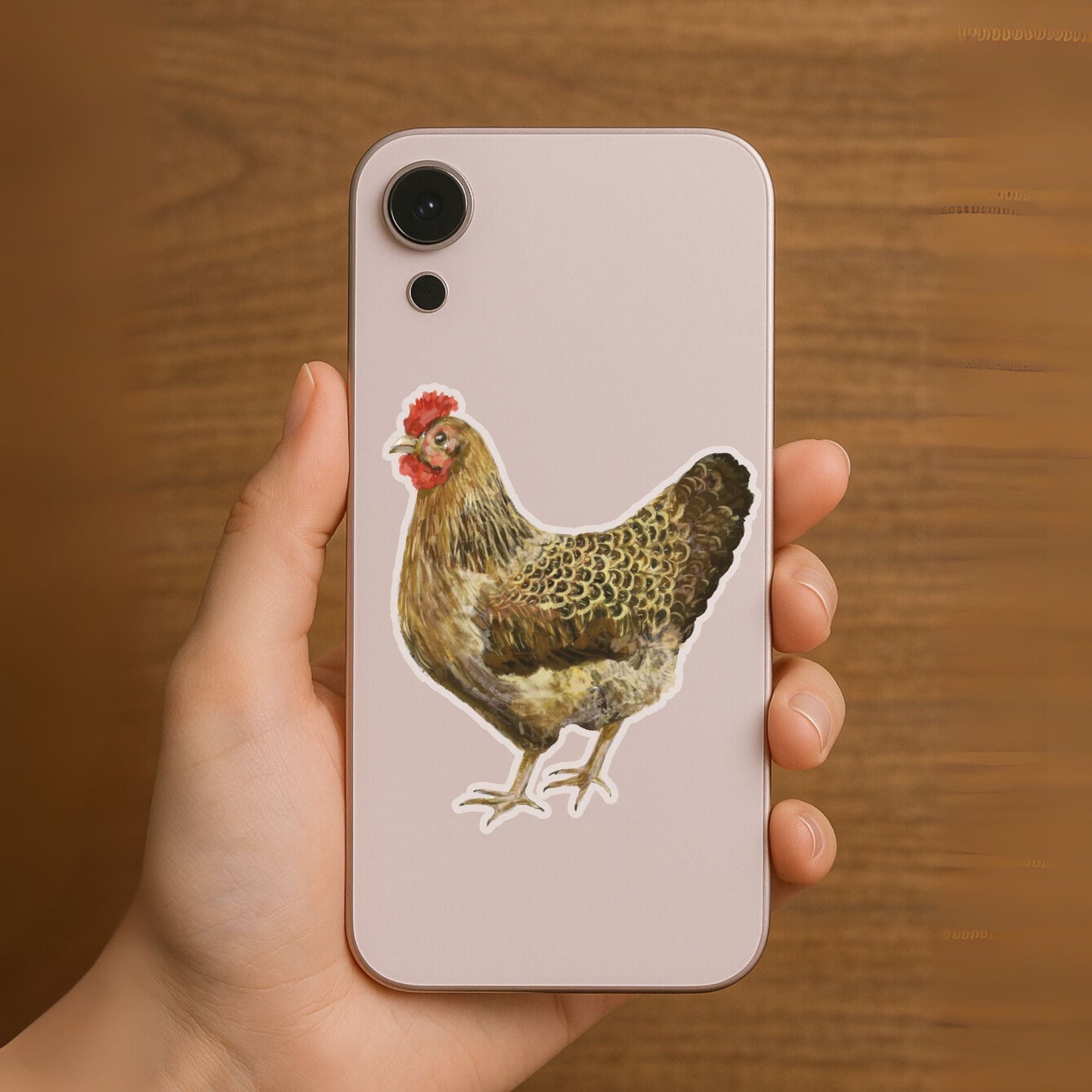 Brown Hen Sticker - MerikaArt