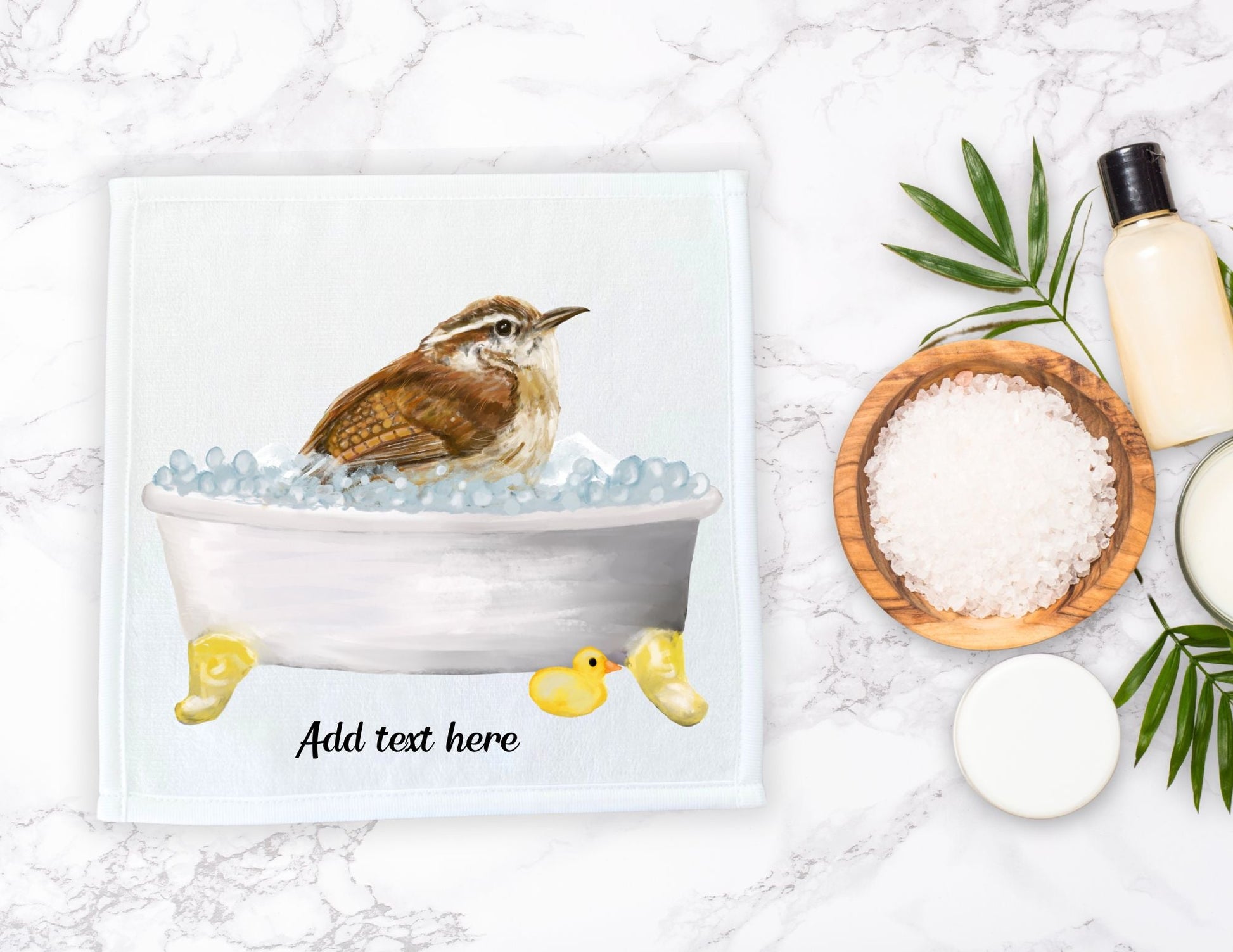 Bubble Bath Bird Washcloth – A Delightful Gift for Bird Lovers - MerikaArt