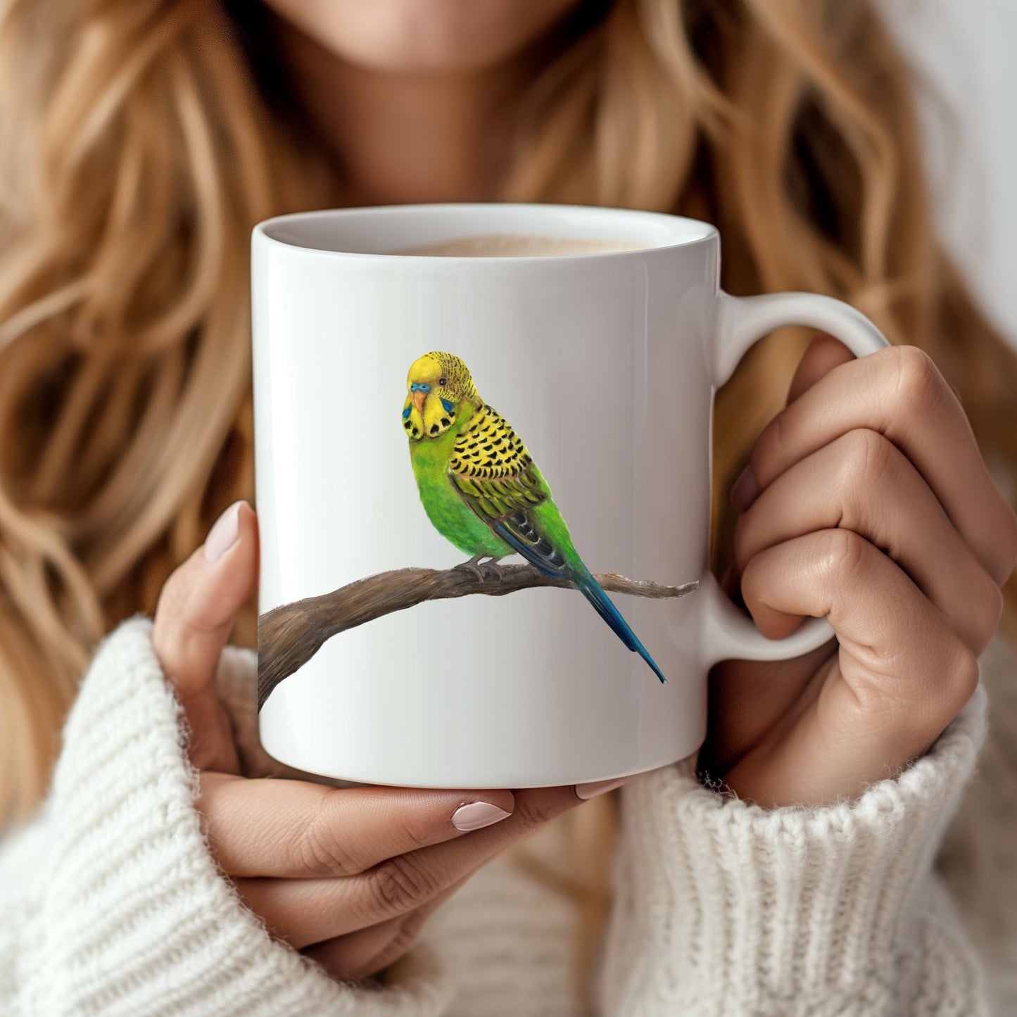 Budgerigar Mug - MerikaArt