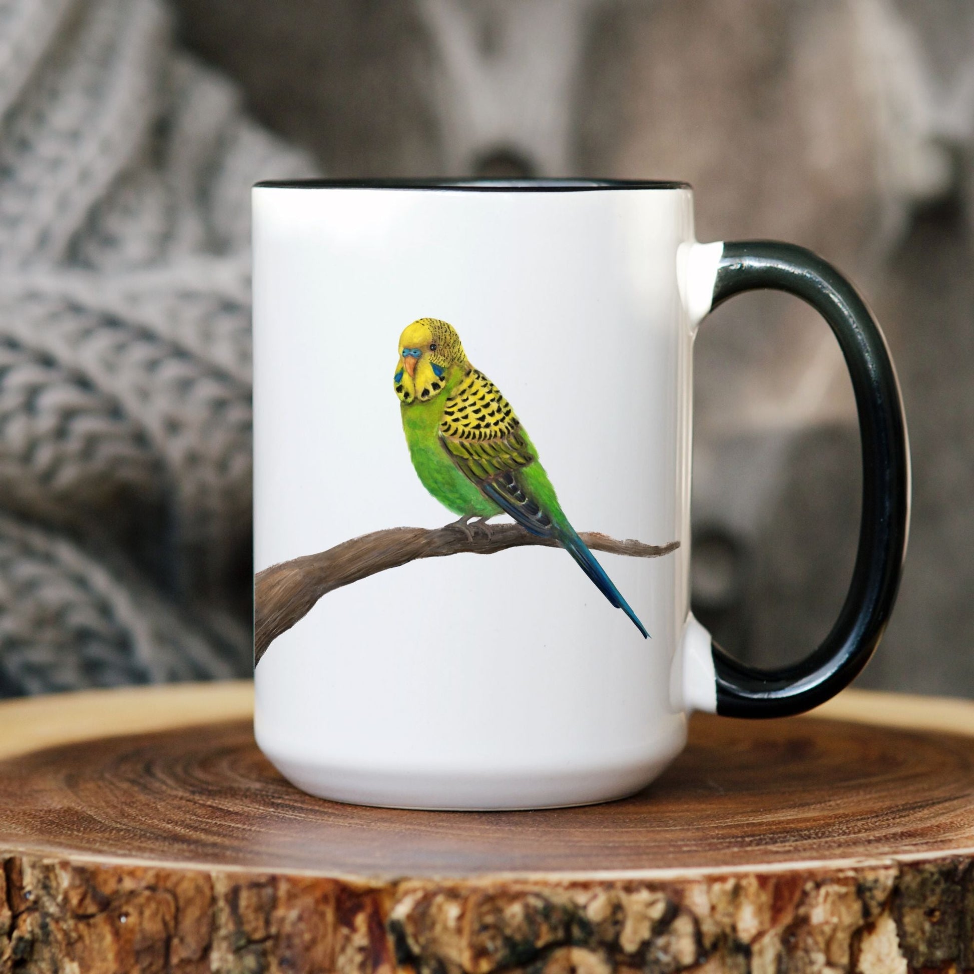 Budgerigar Mug - MerikaArt