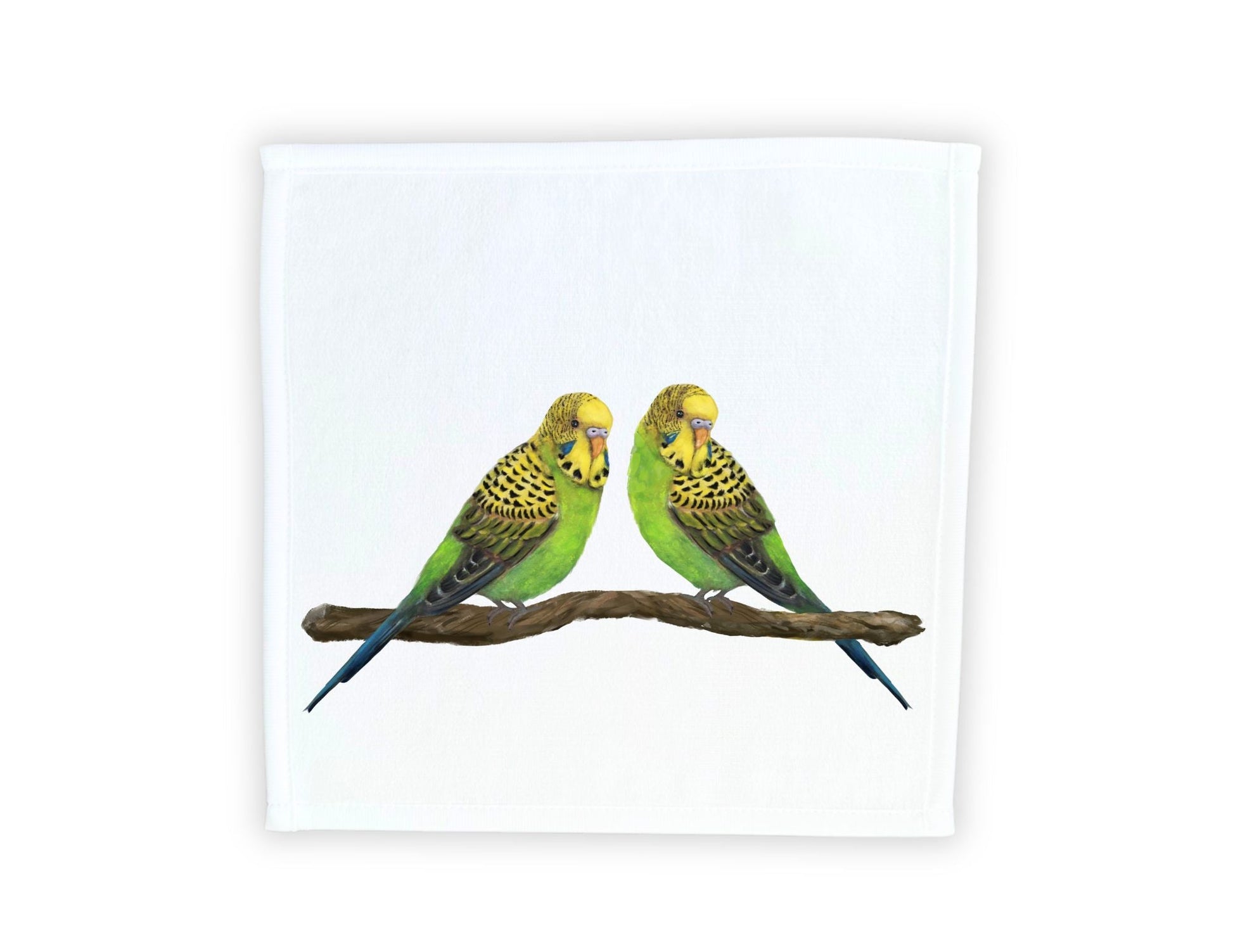 Budgerigar Parakeet Bird Washcloth - MerikaArt