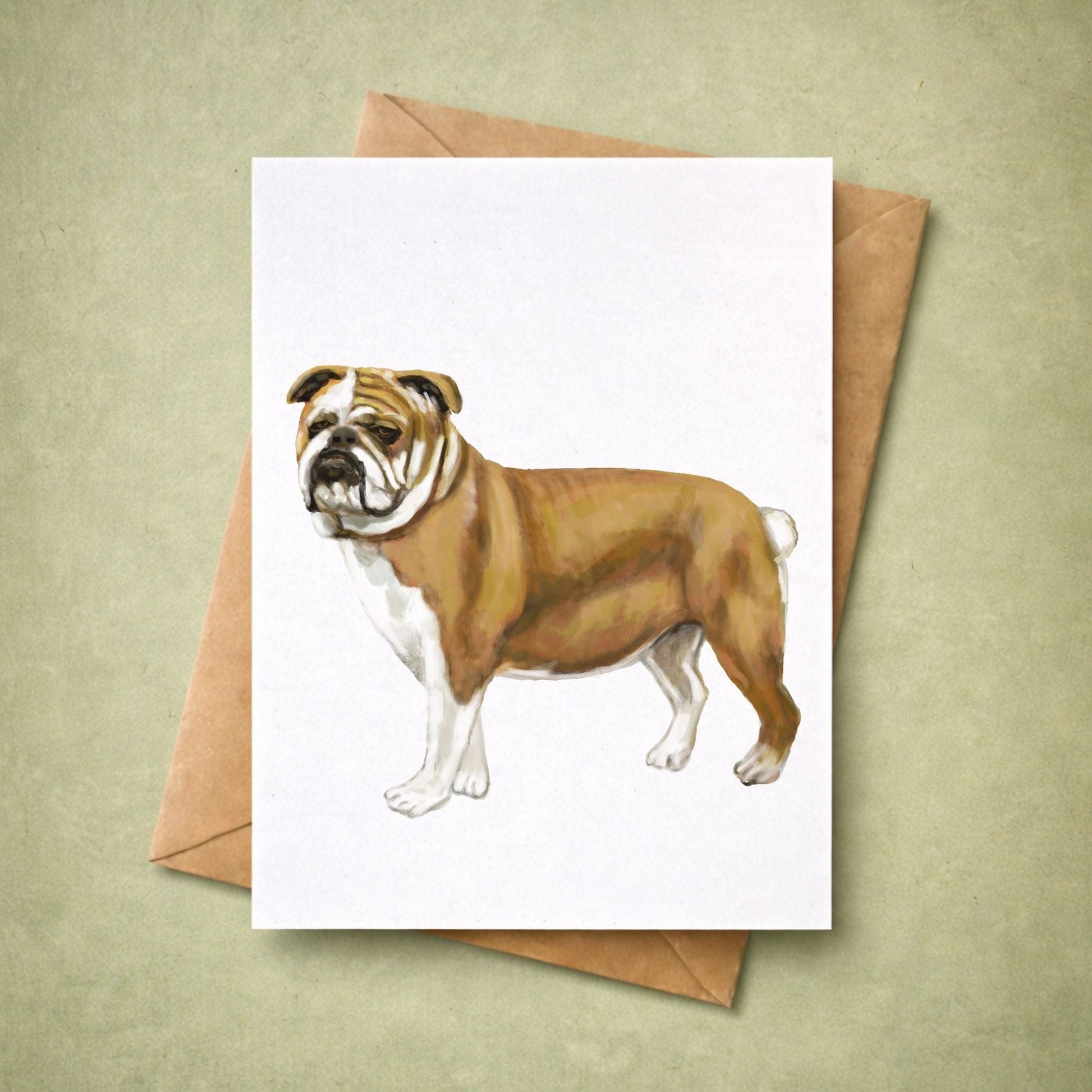 Bulldog Postcard - MerikaArt