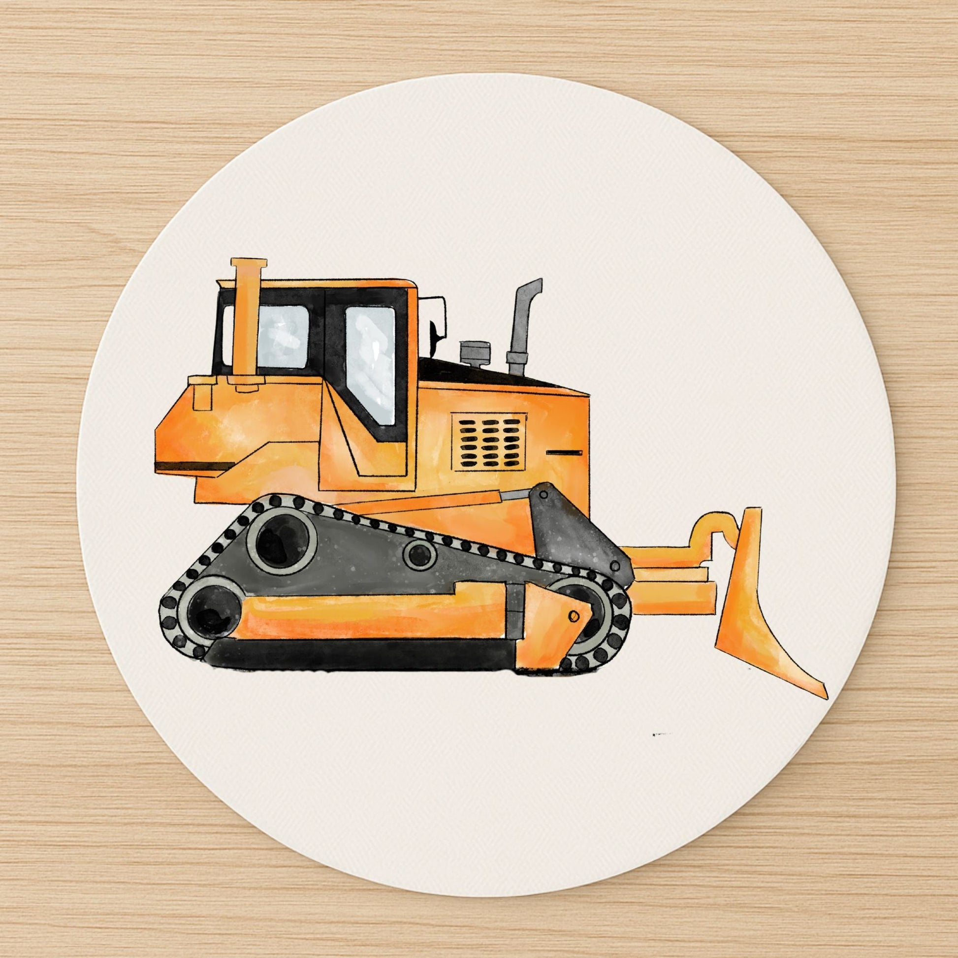 Bulldozer Mousepad - MerikaArt
