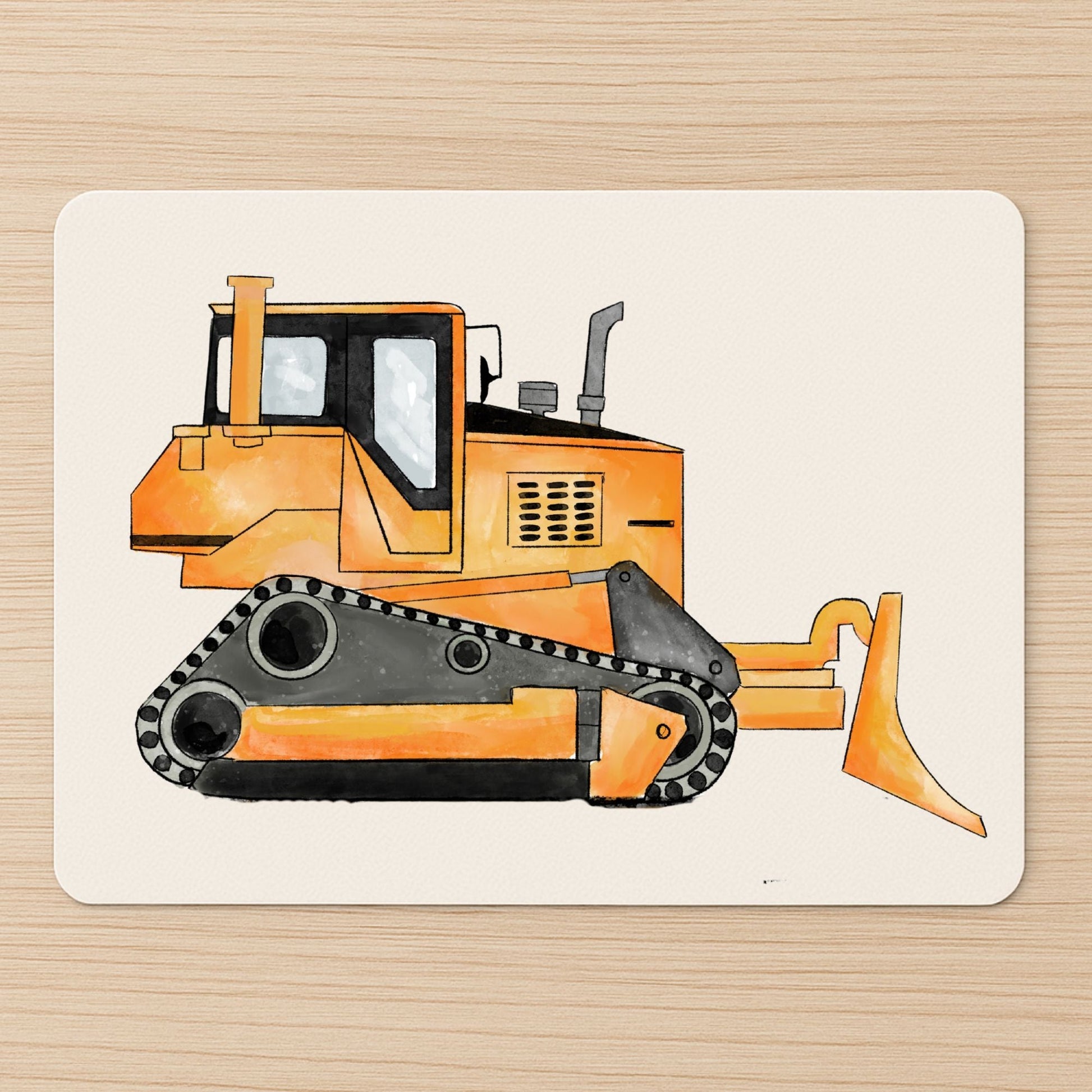 Bulldozer Mousepad - MerikaArt