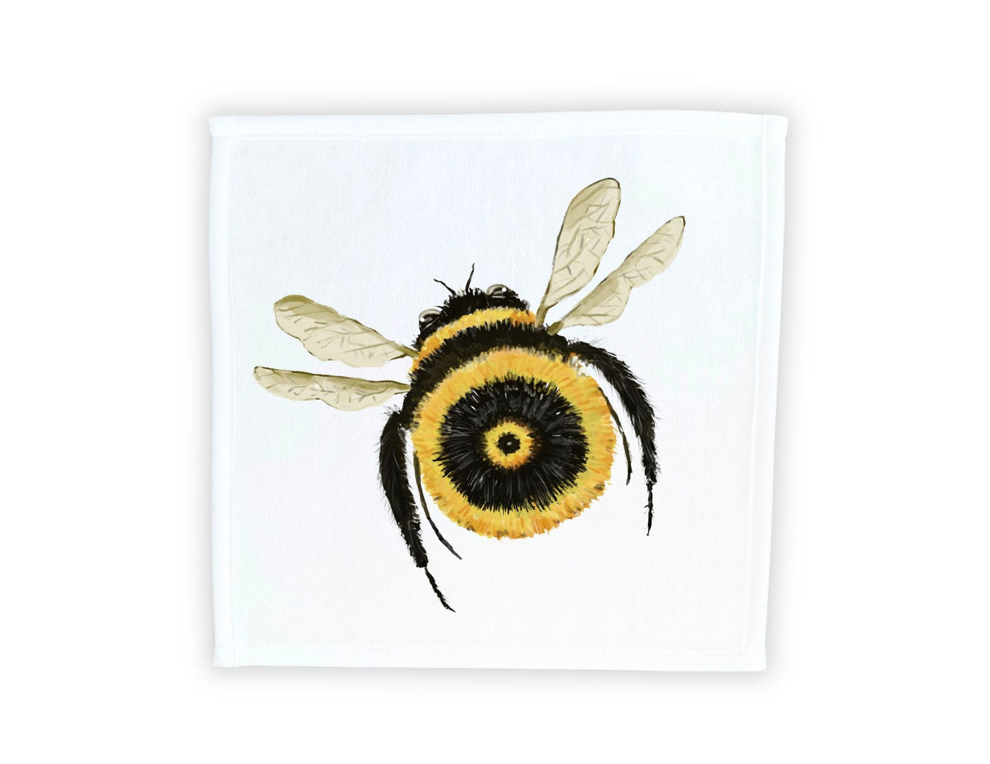 Bumble Bee Washcloth - MerikaArt