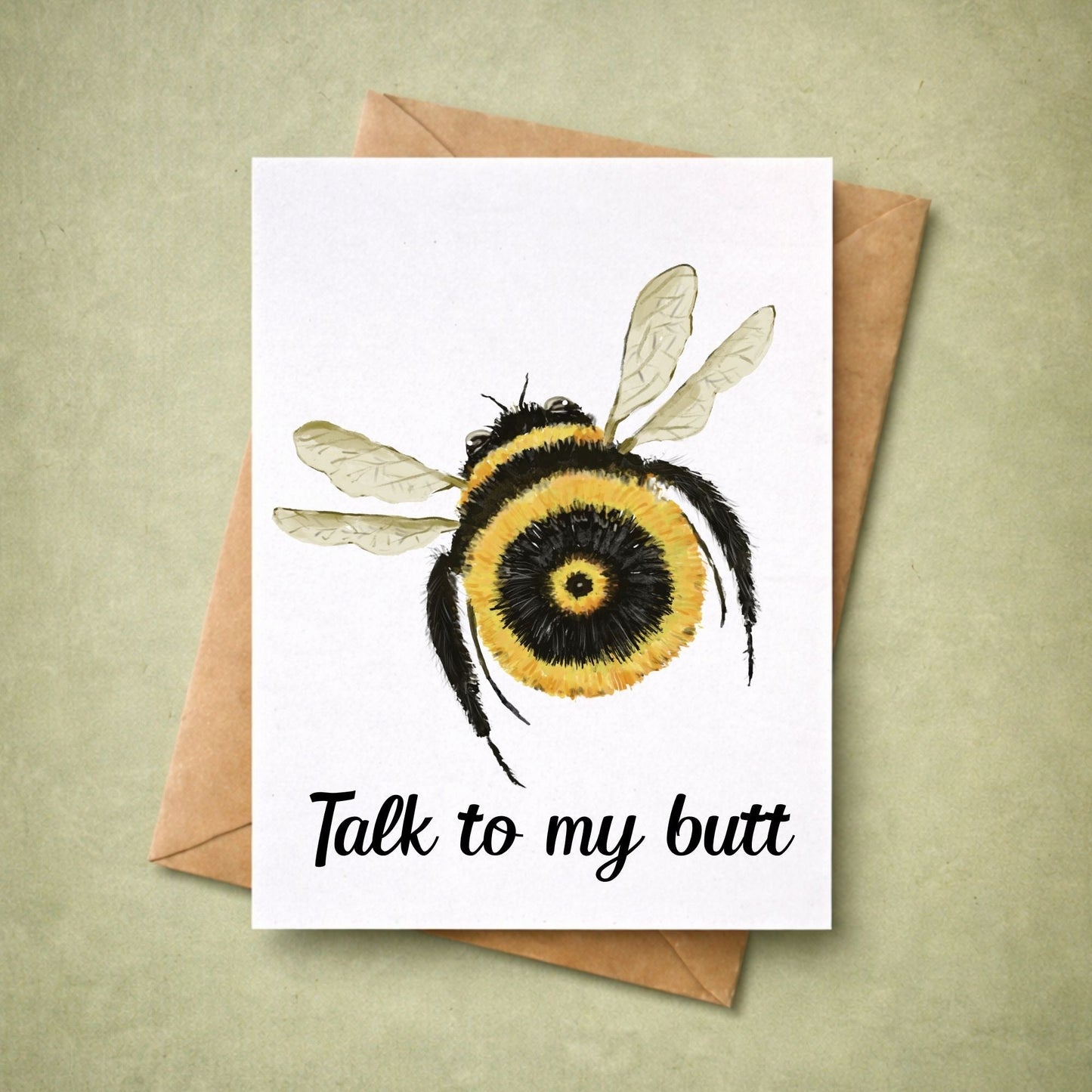 Bumblebee Postcard - MerikaArt