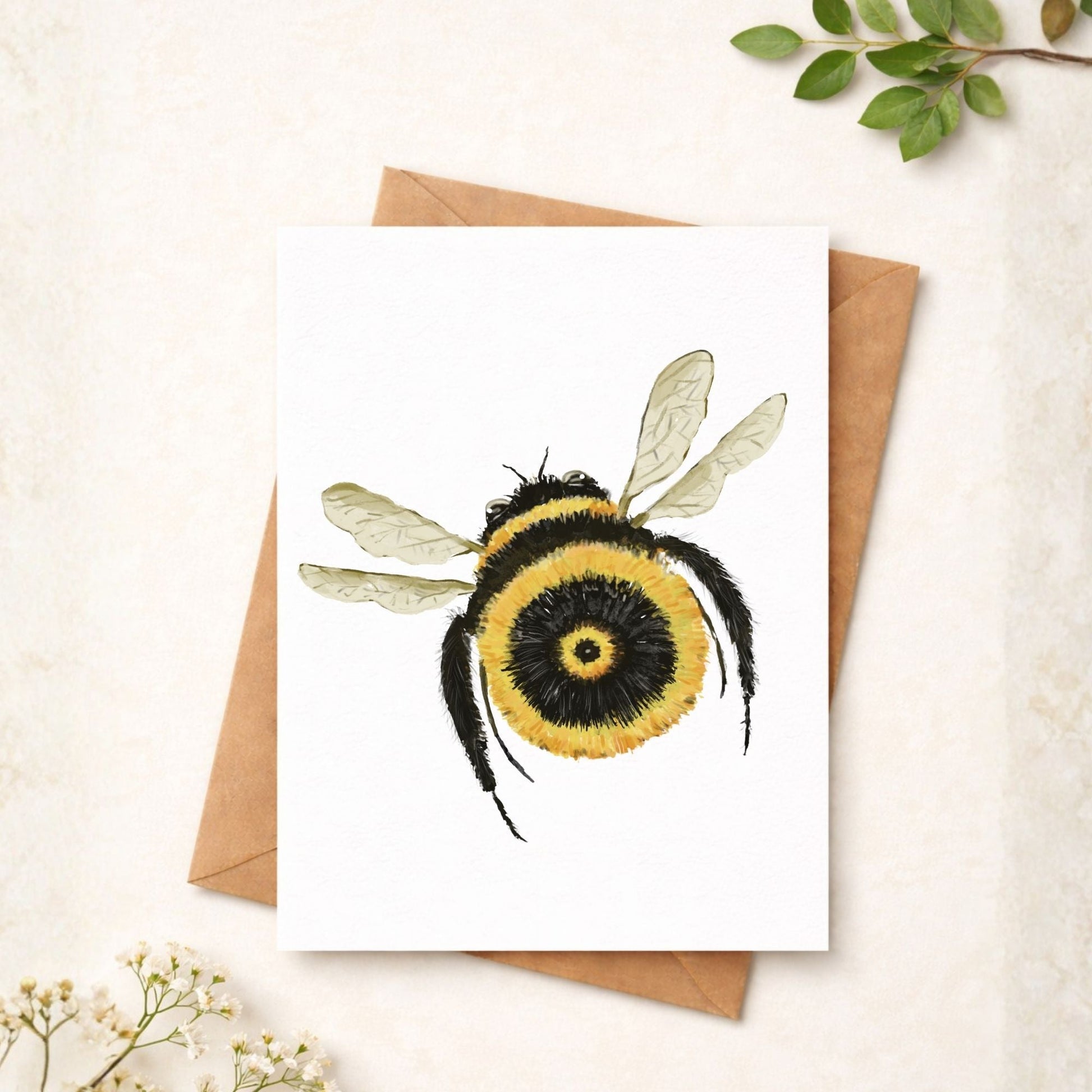 Bumblebee Postcard - MerikaArt