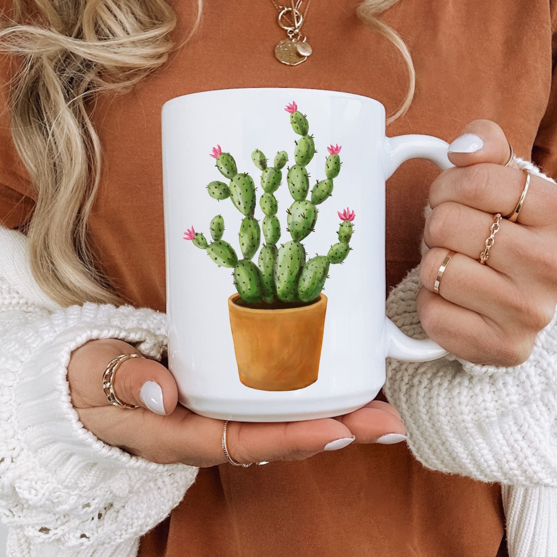 Cactus Mug - MerikaArt