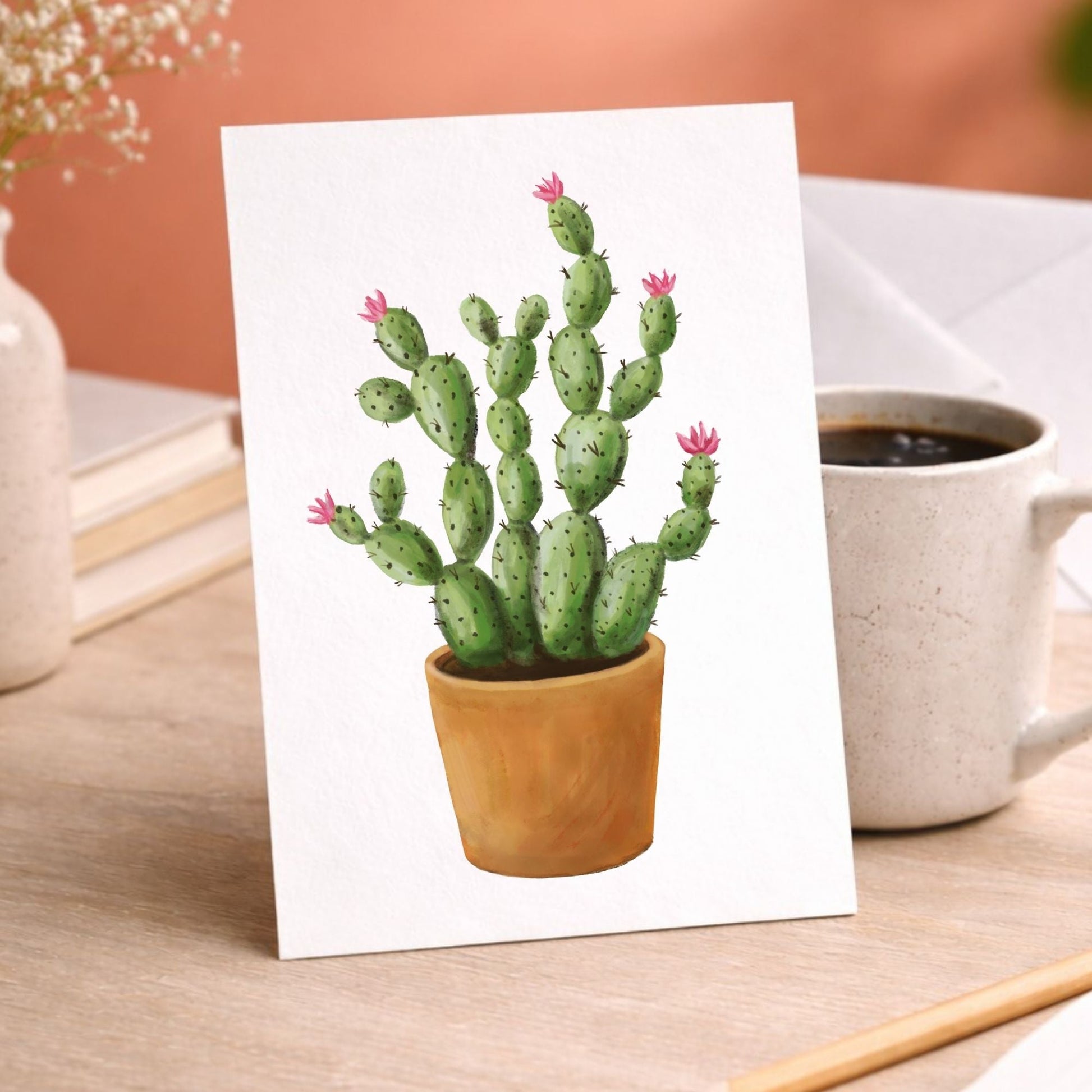 Cactus Postcard - MerikaArt