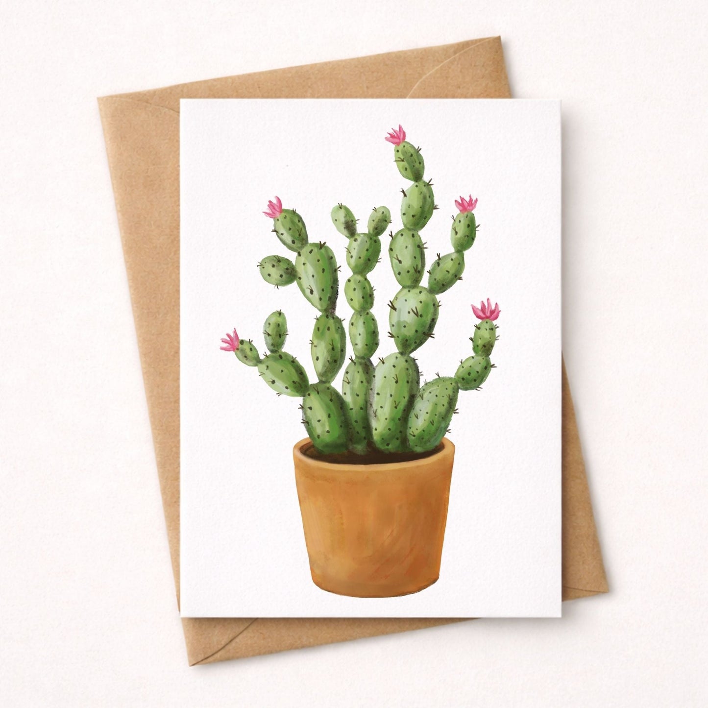 Cactus Postcard - MerikaArt