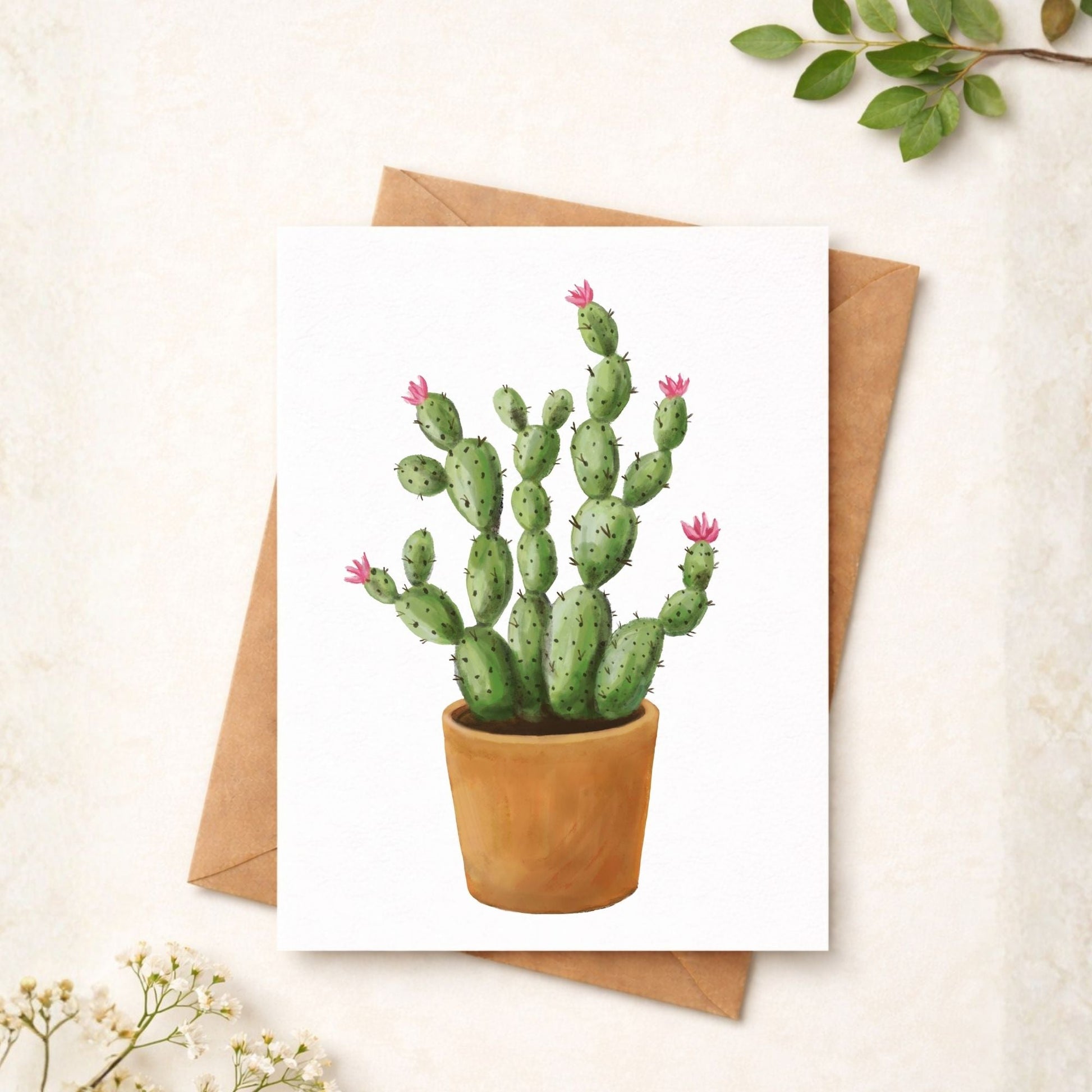 Cactus Postcard - MerikaArt