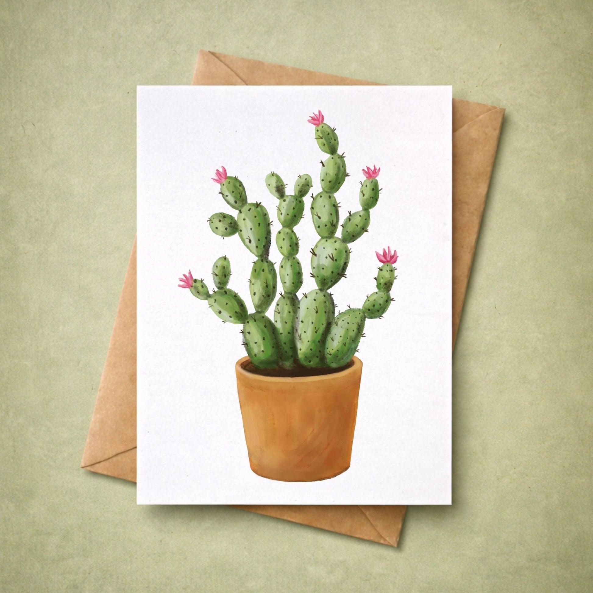Cactus Postcard - MerikaArt