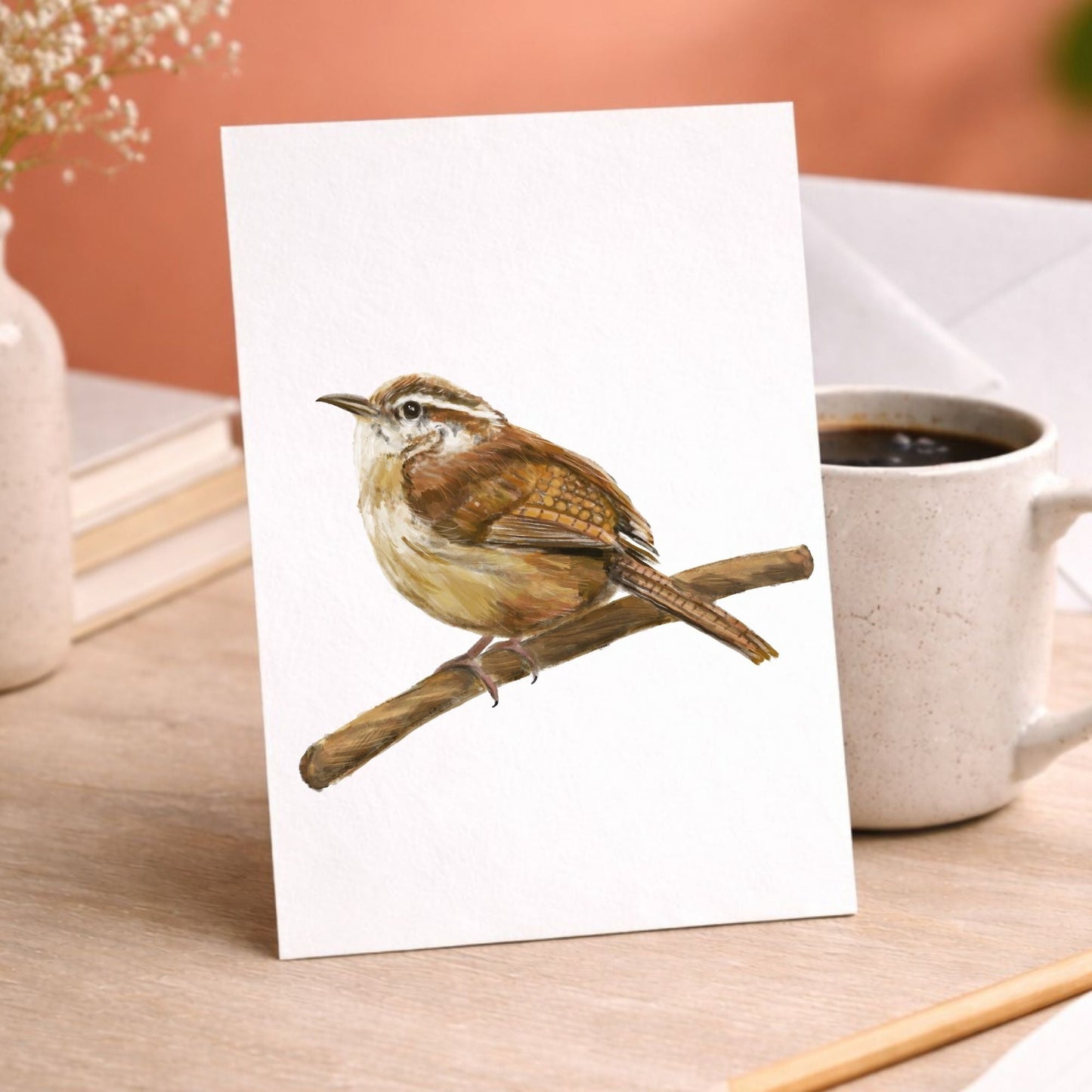 Carolina Wren Postcard - MerikaArt