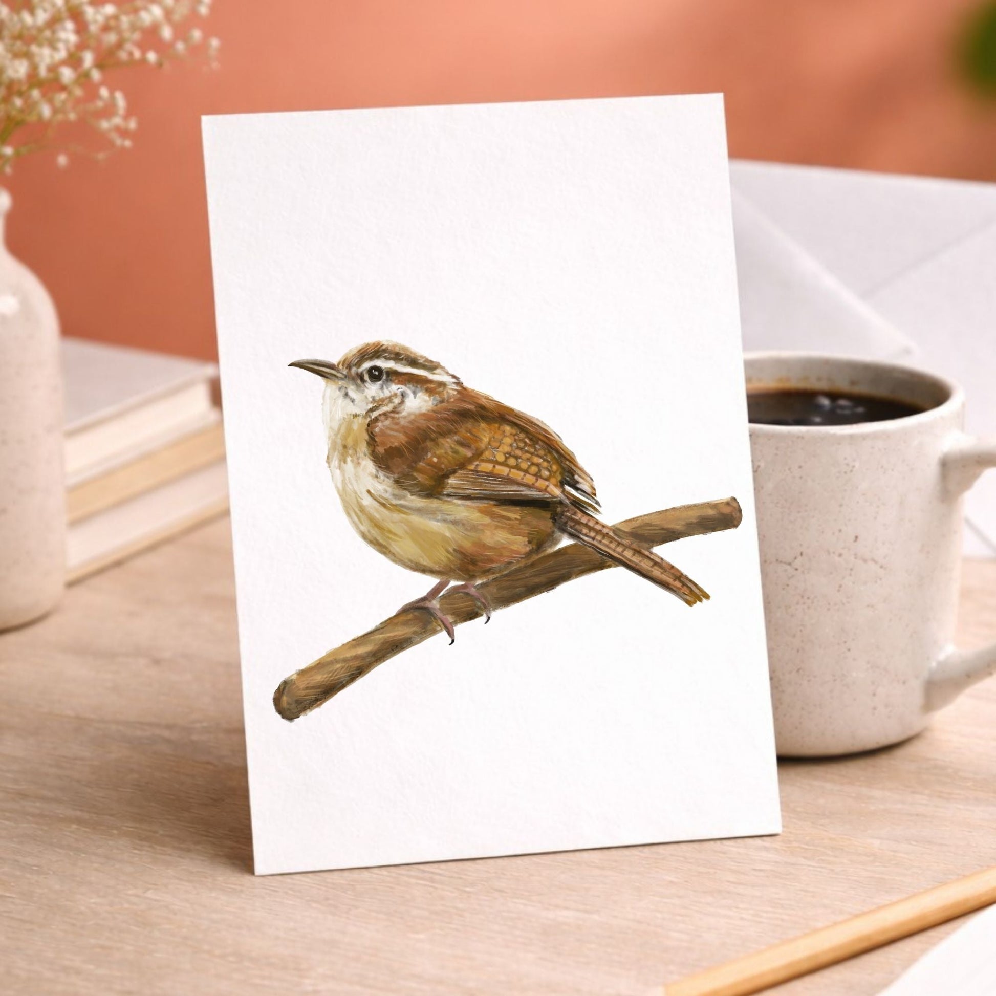 Carolina Wren Postcard - MerikaArt
