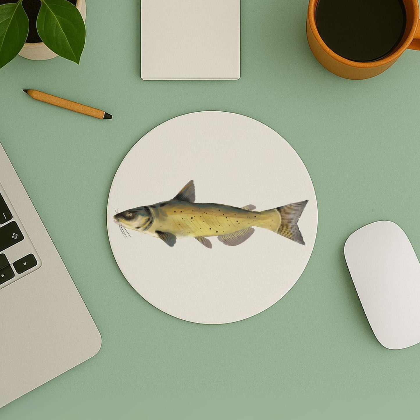 Catfish Mousepad - MerikaArt