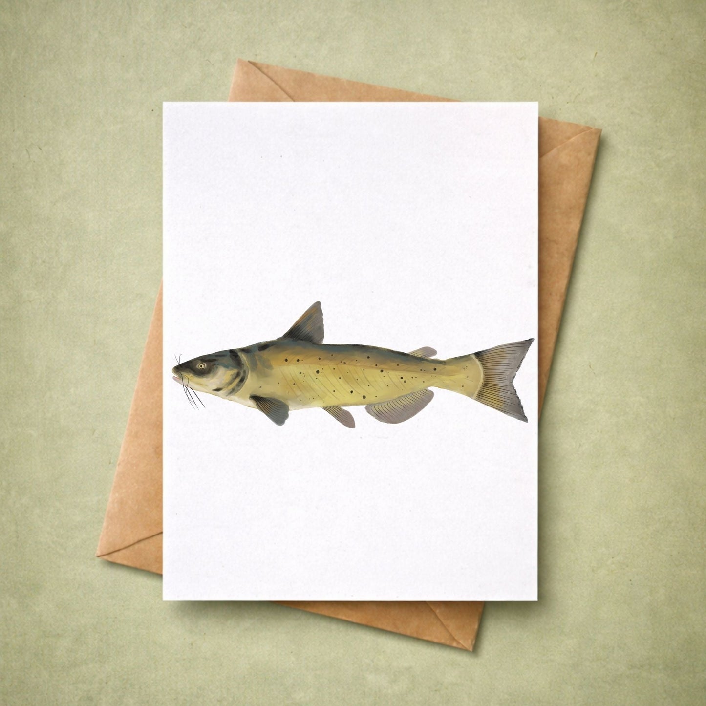 Catfish Postcard - MerikaArt