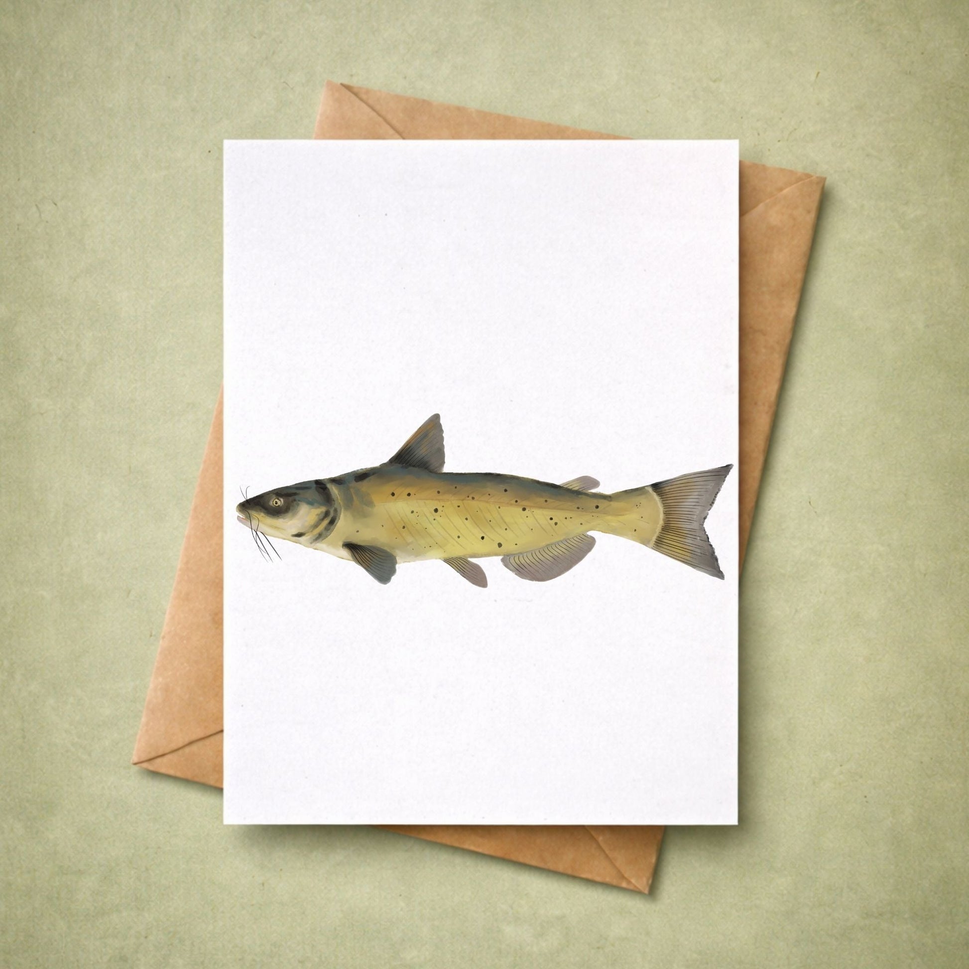 Catfish Postcard - MerikaArt