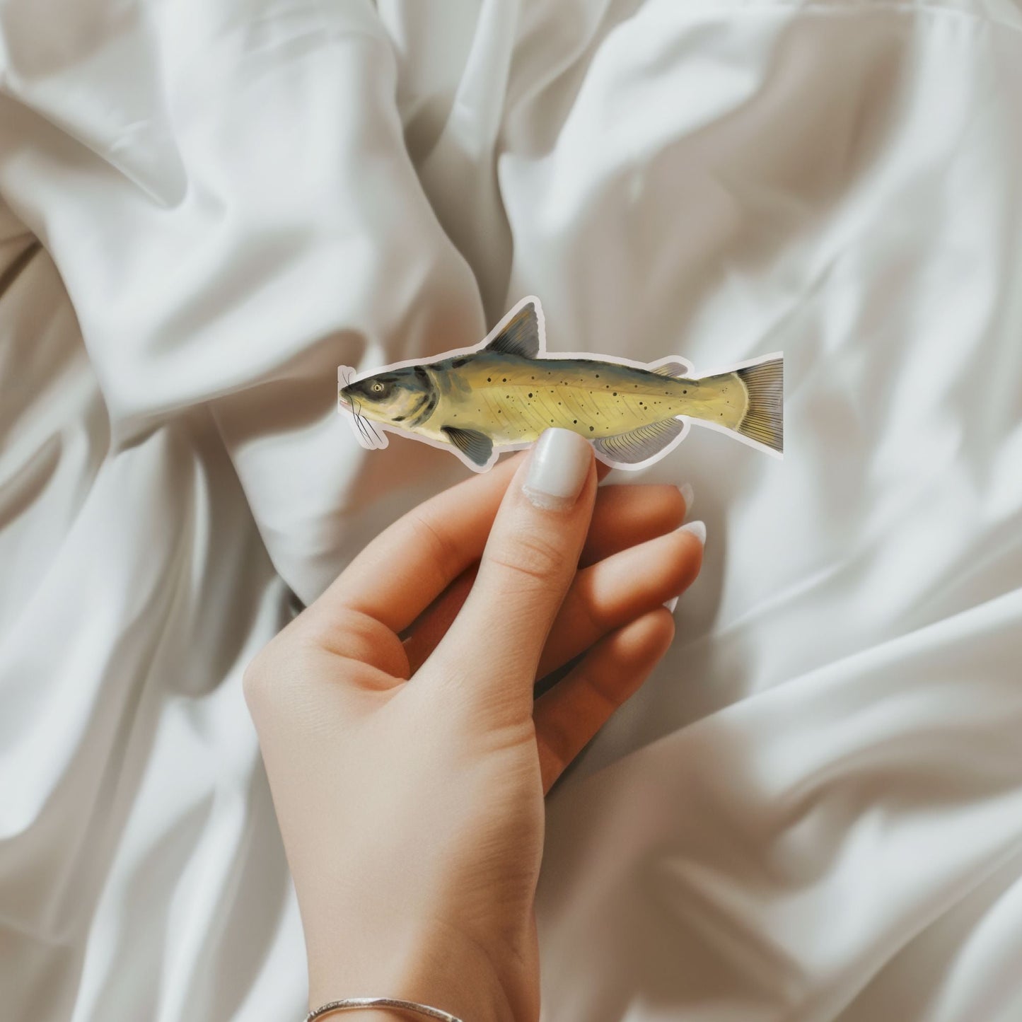 Catfish Vinyl Sticker - MerikaArt