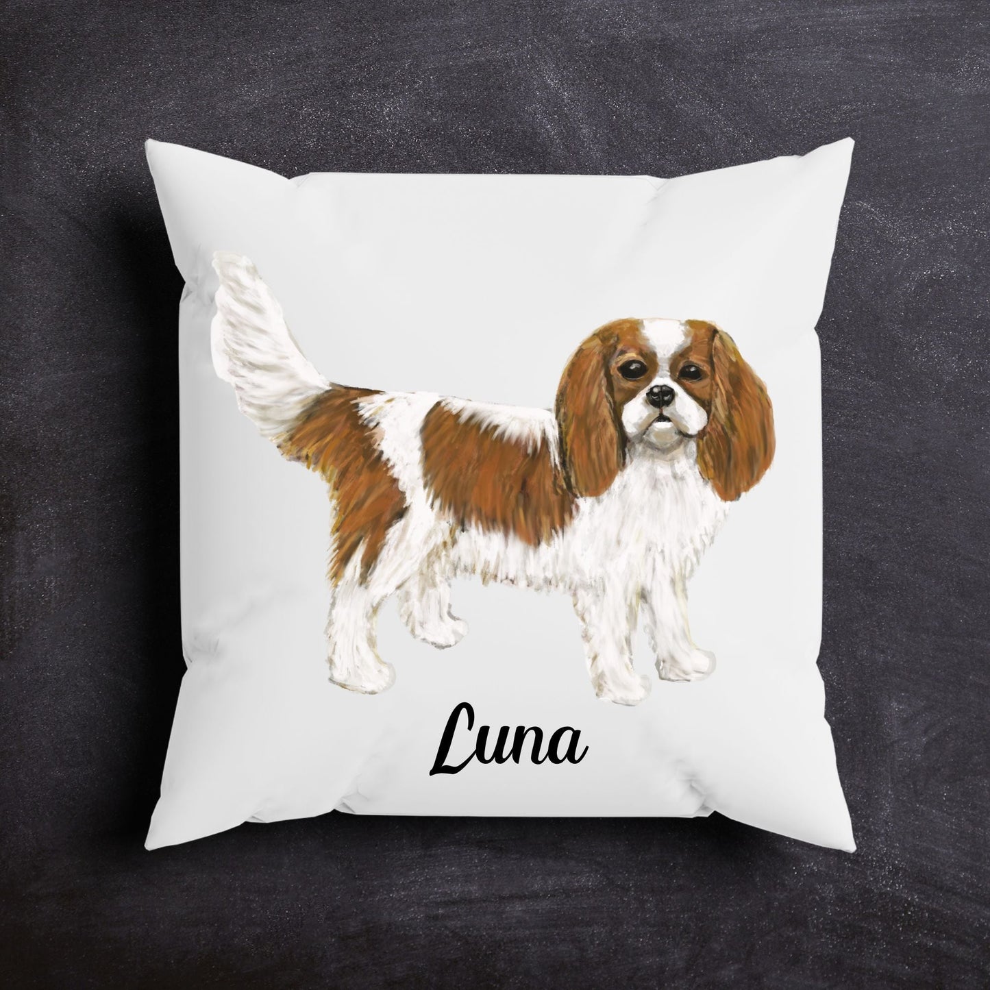 Cavalier King Charles Spaniel Pillow - MerikaArt