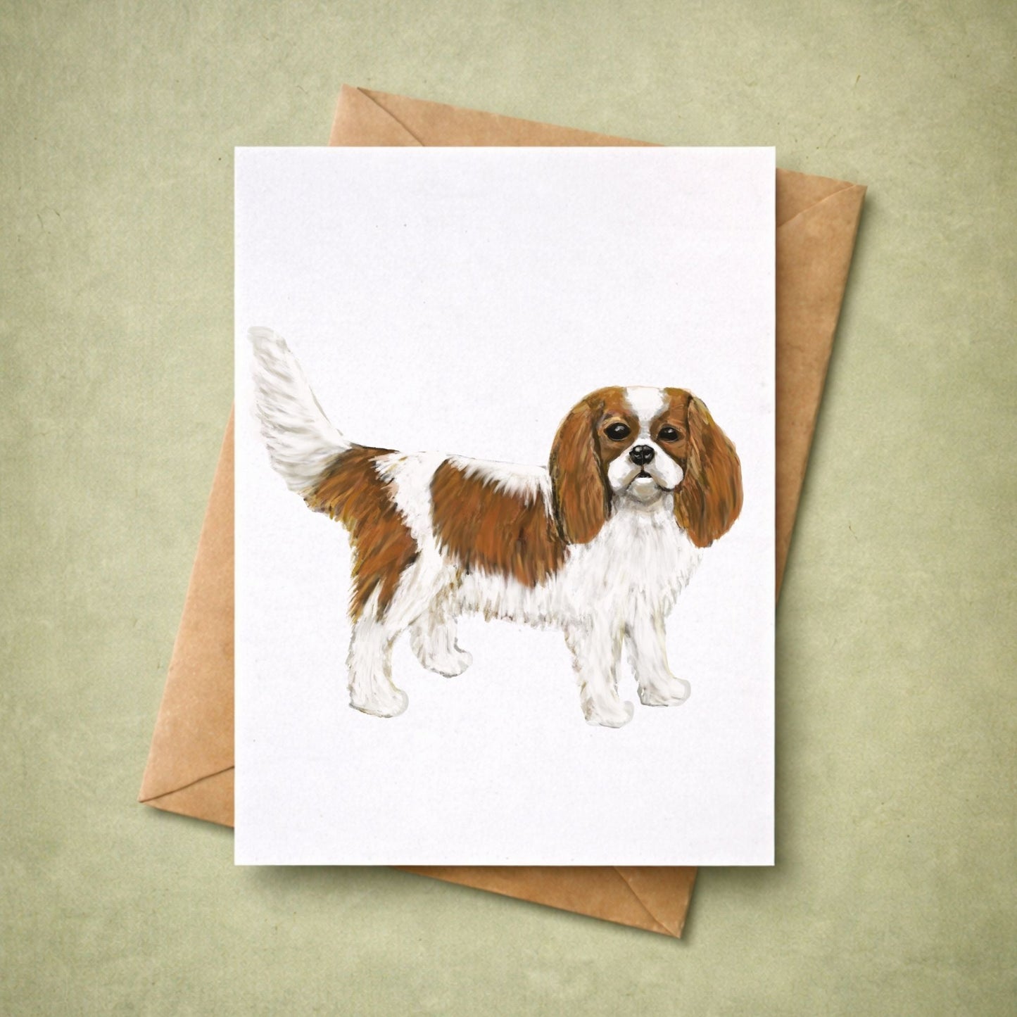 Cavalier King Charles Spaniel Postcard - MerikaArt