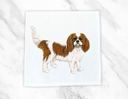 Cavalier King Charles Spaniel Washcloth - MerikaArt