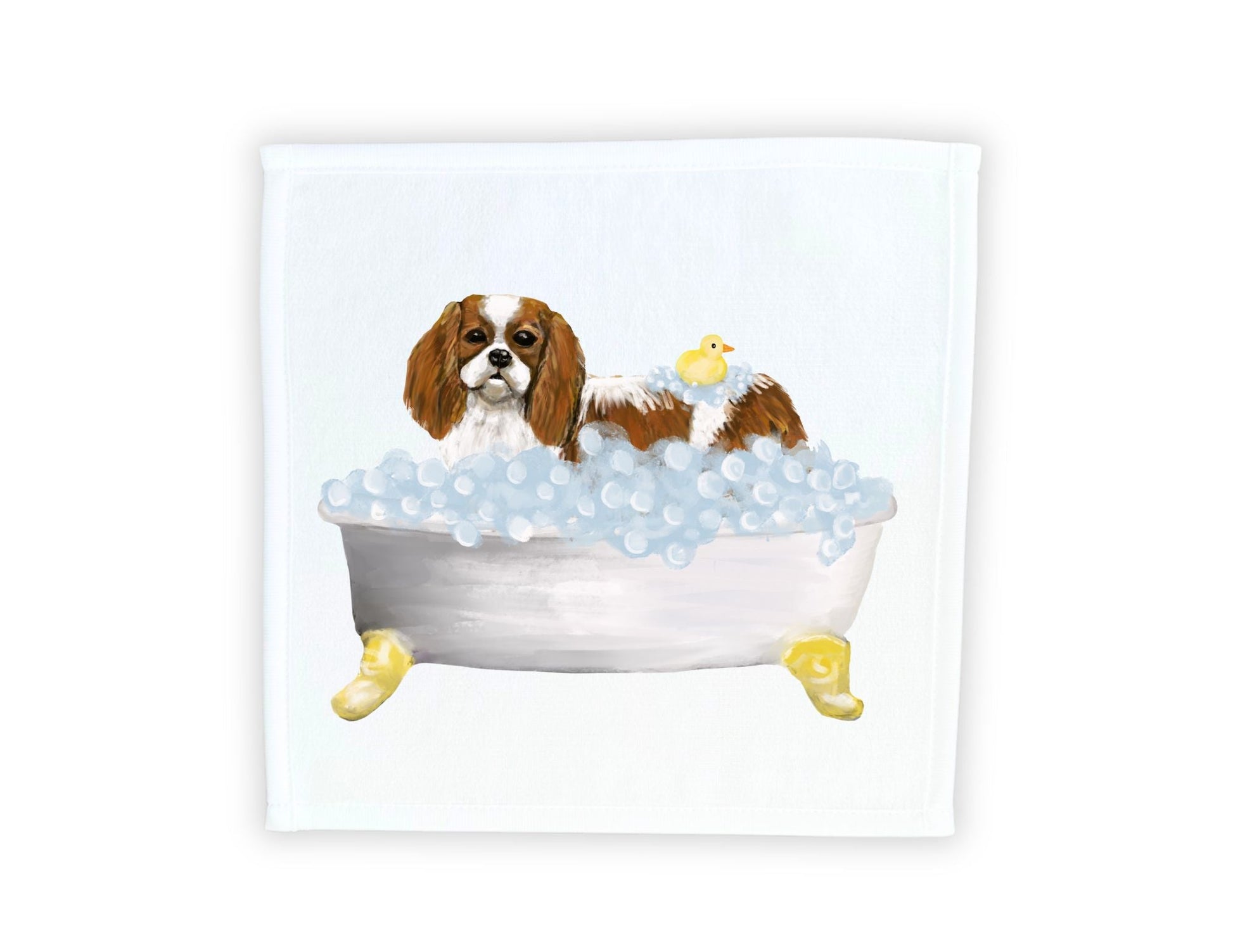 Cavalier King Charles Spaniel Washcloth - MerikaArt