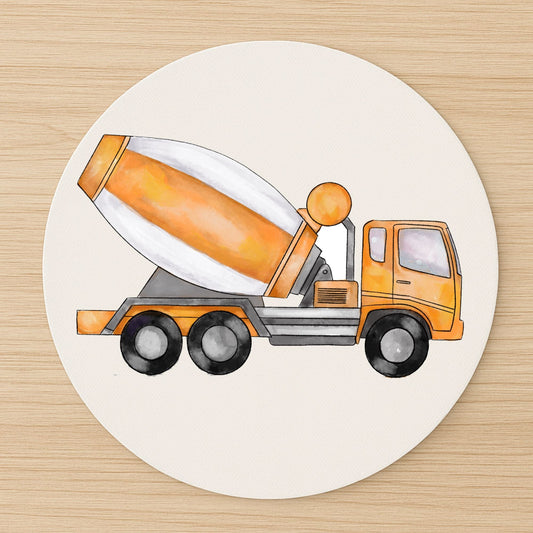 Cement Mixer Truck Mousepad - MerikaArt