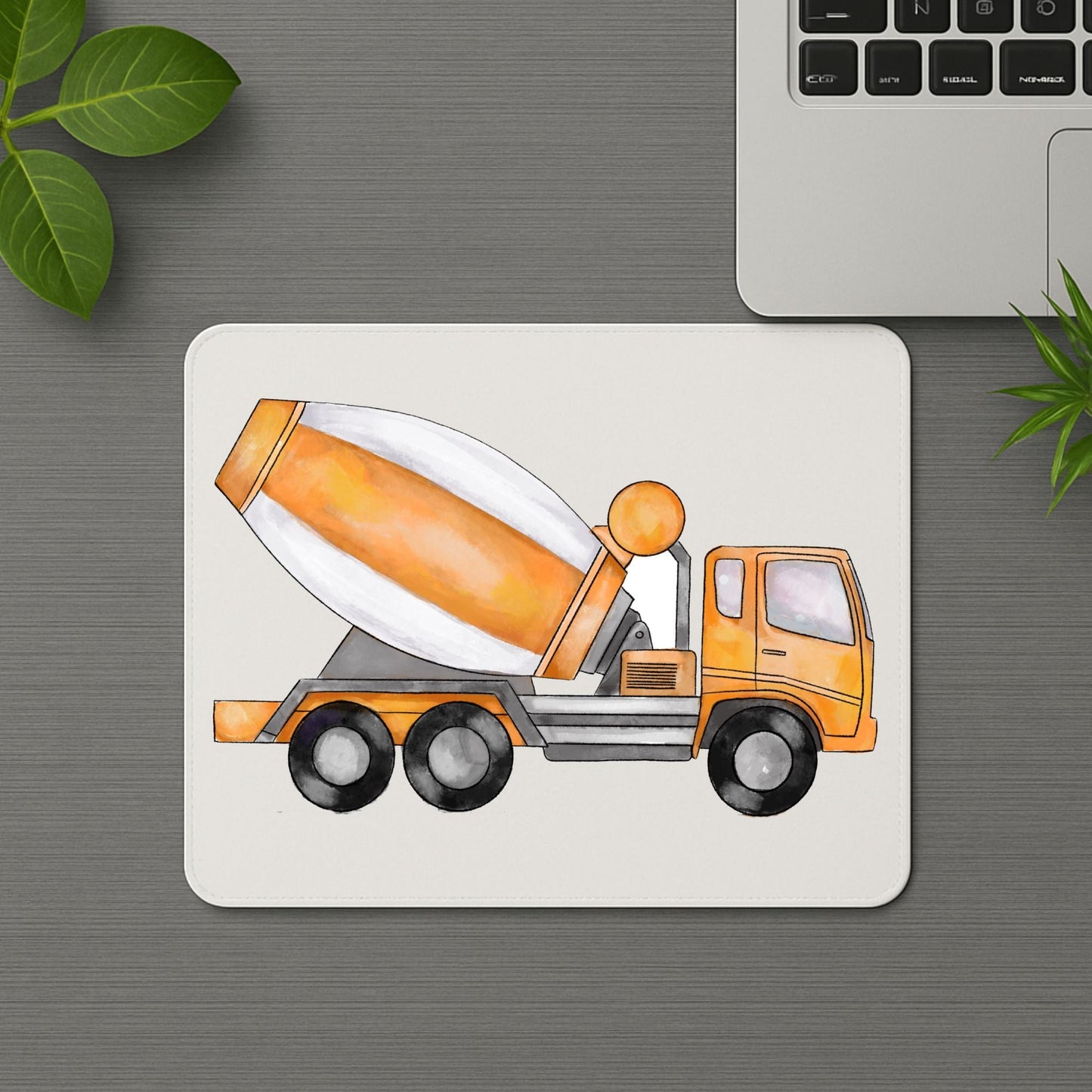 Cement Mixer Truck Mousepad - MerikaArt