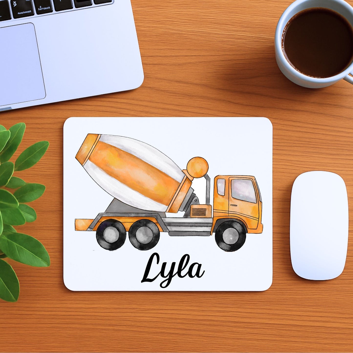 Cement Mixer Truck Mousepad - MerikaArt