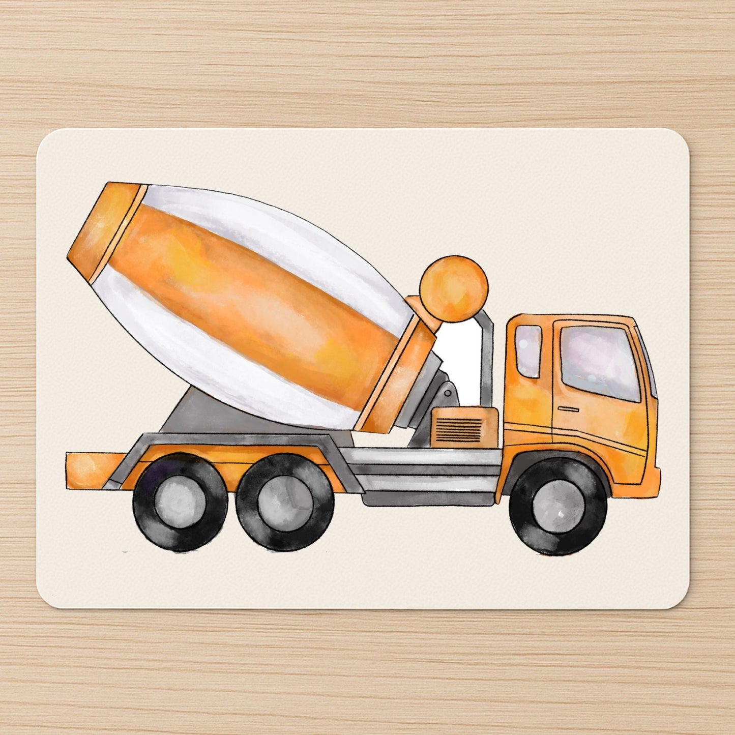 Cement Mixer Truck Mousepad - MerikaArt