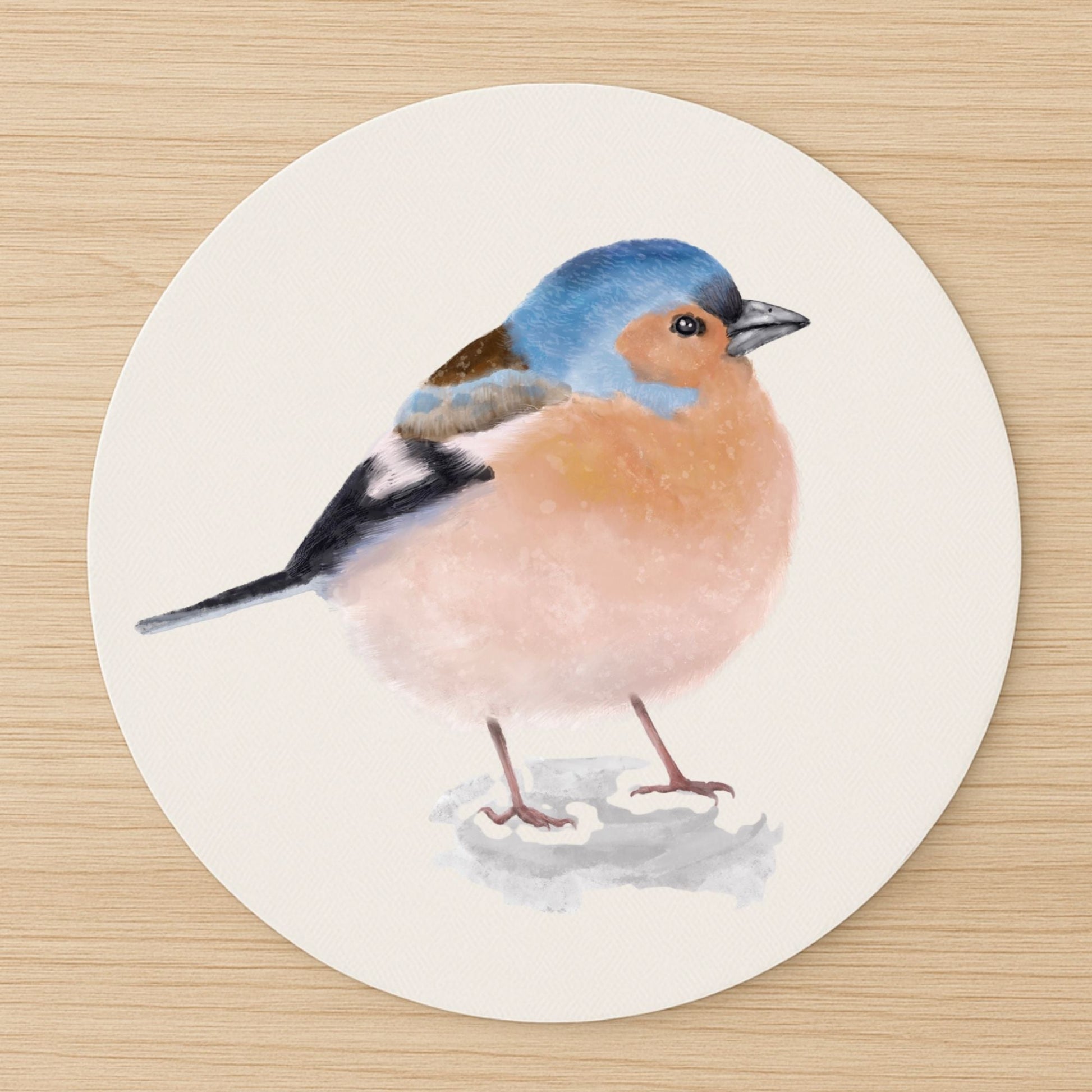 Chaffinch Bird Mousepad - MerikaArt