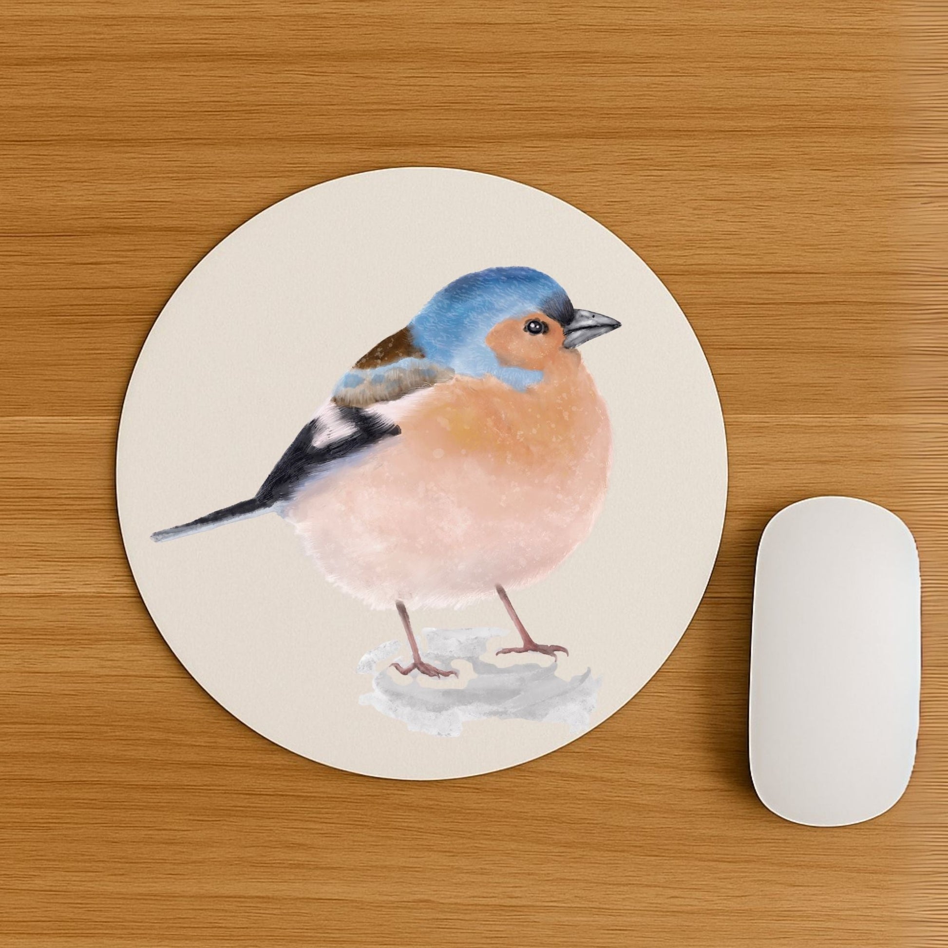 Chaffinch Bird Mousepad - MerikaArt