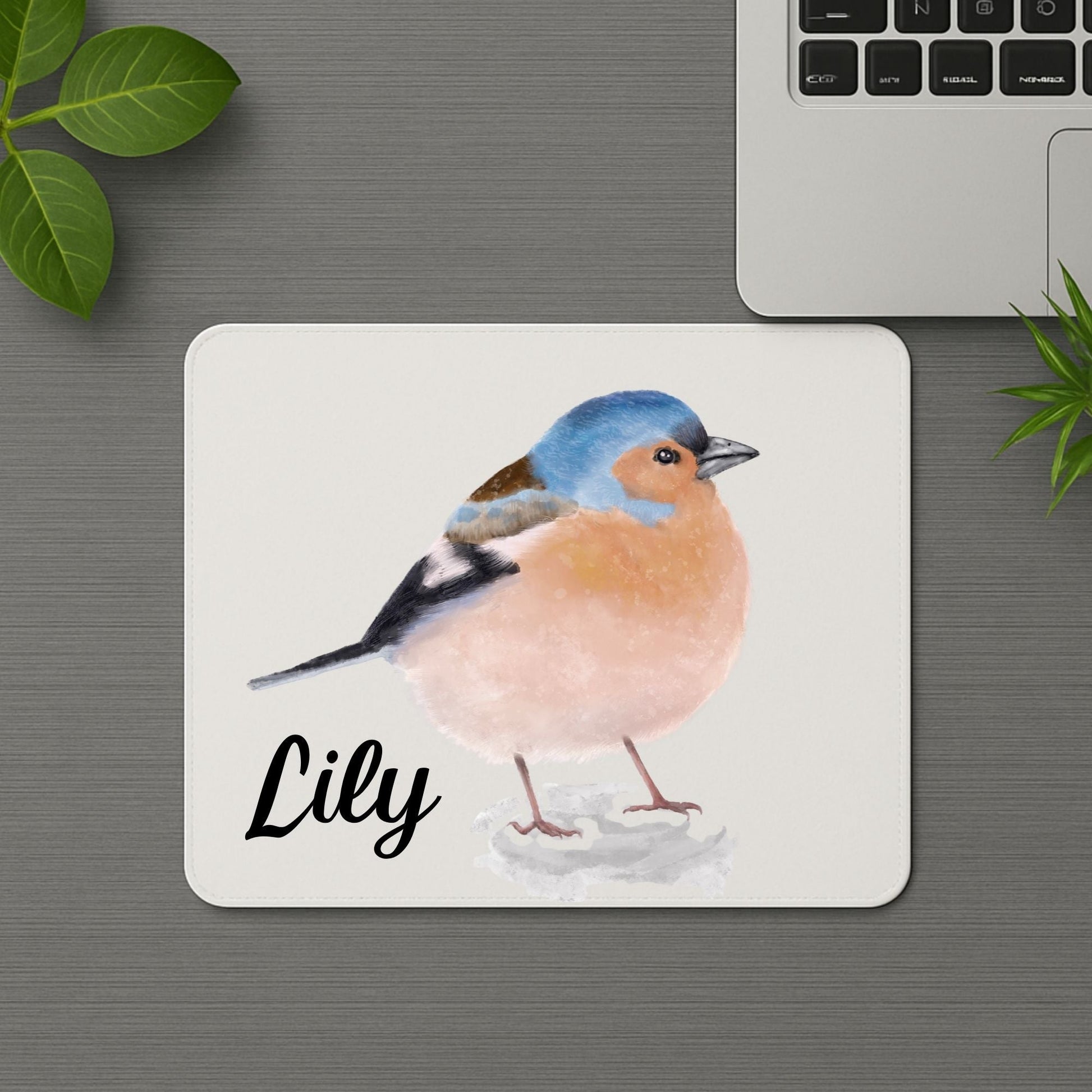 Chaffinch Bird Mousepad - MerikaArt