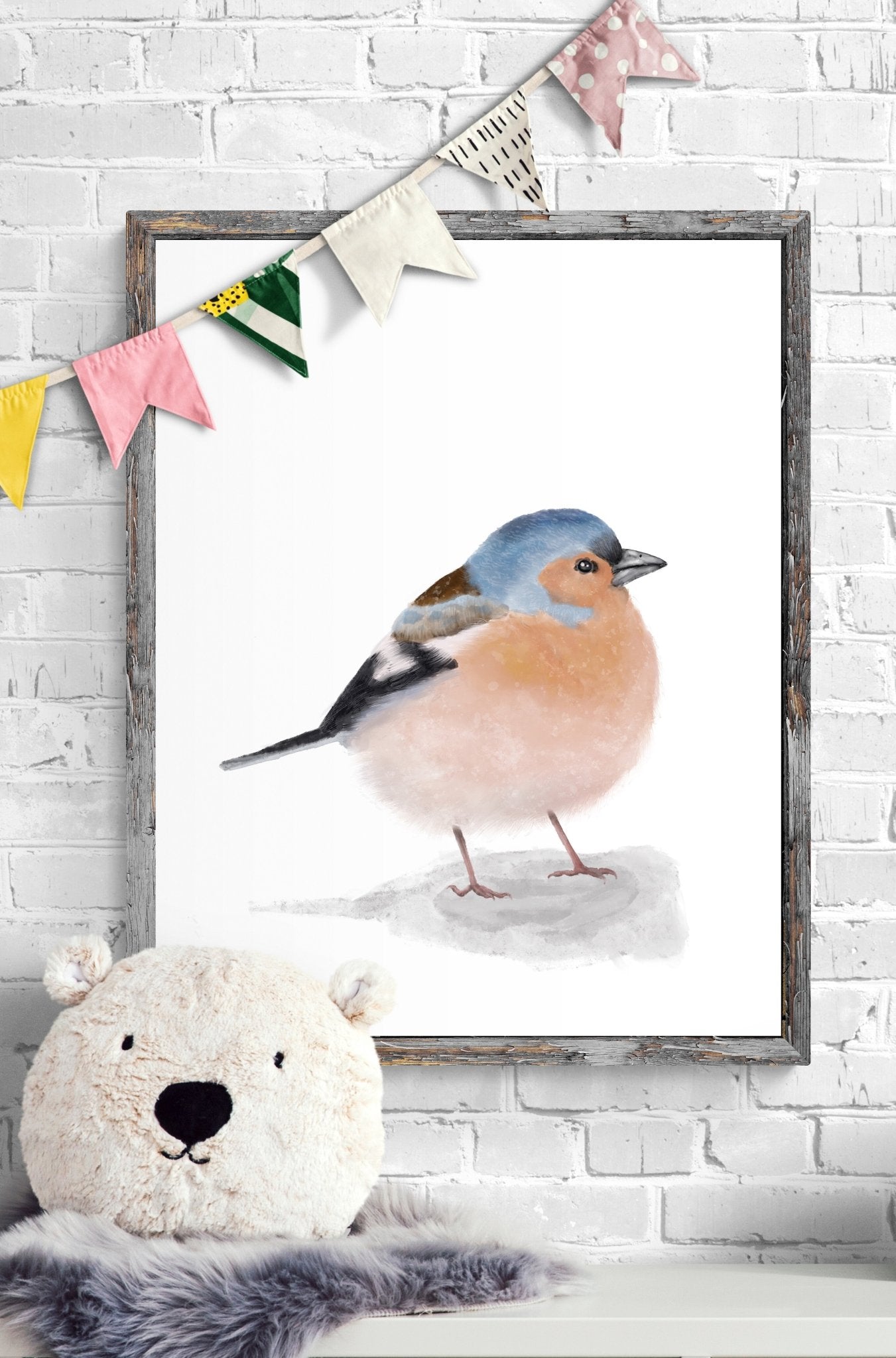 Chaffinch Bird Print - MerikaArt