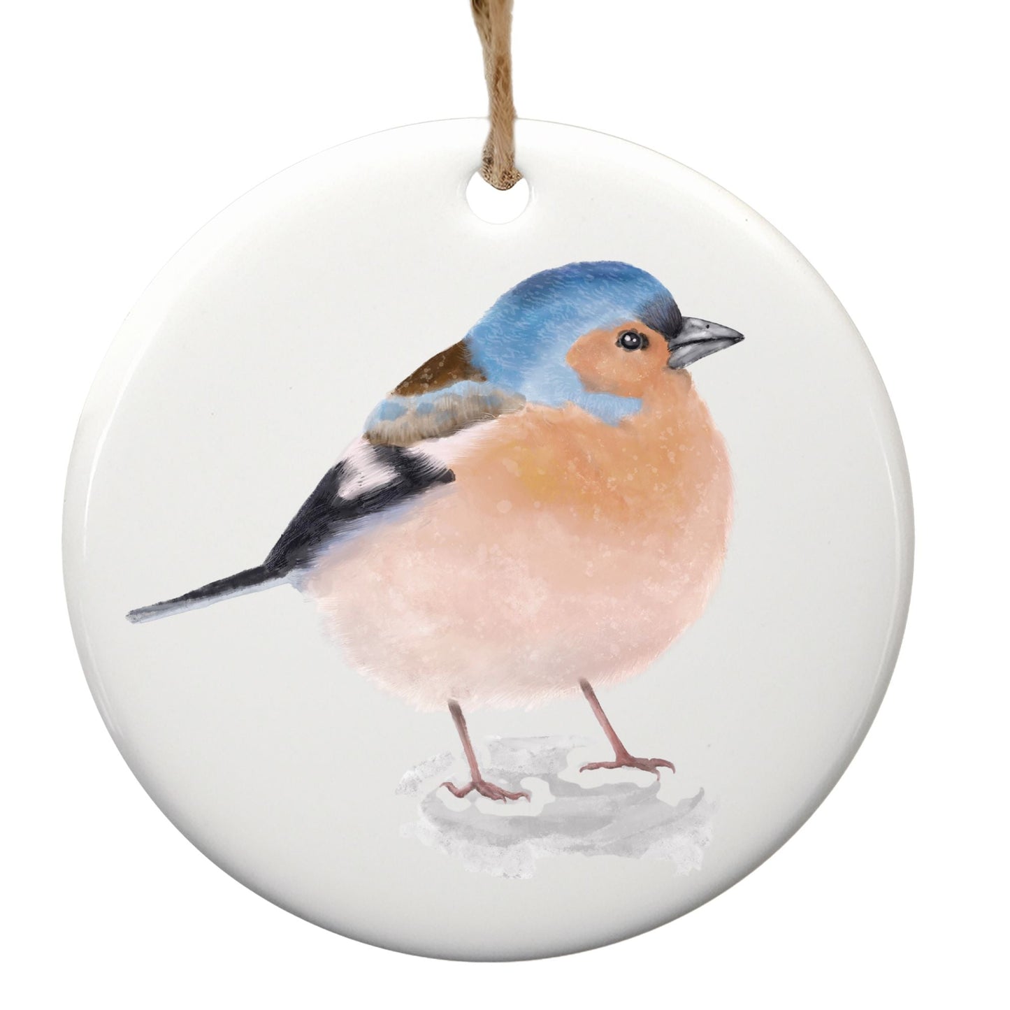 Chaffinch Ceramic Ornament - MerikaArt