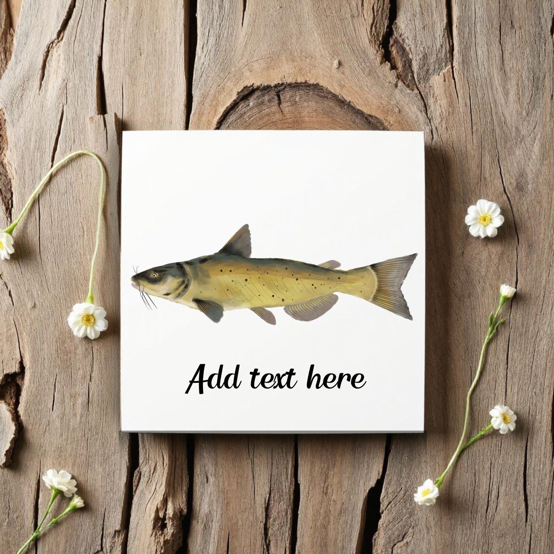 Channel Catfish Ceramic Tile – Handcrafted Aquatic Decor - MerikaArt