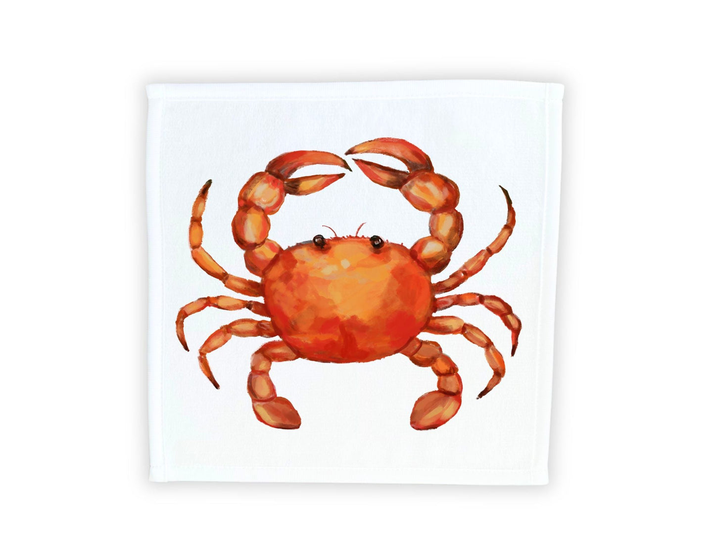 Cheerful Crab Washcloth - MerikaArt