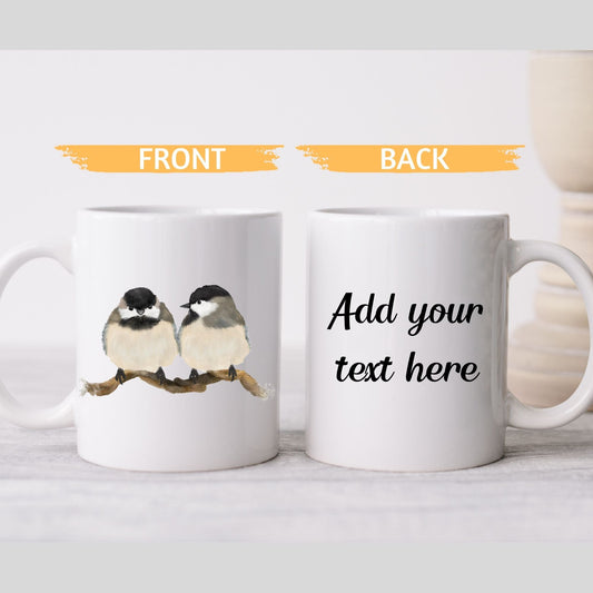 Chickadee Birds Mug - MerikaArt