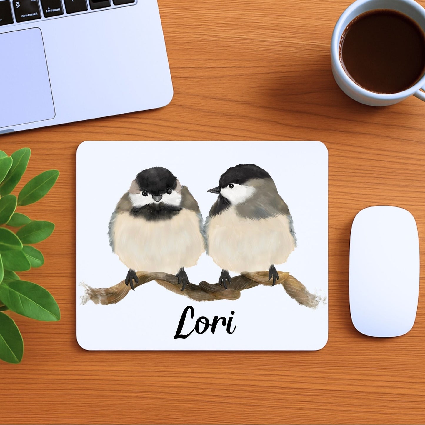 Chickadee Mousepad - MerikaArt