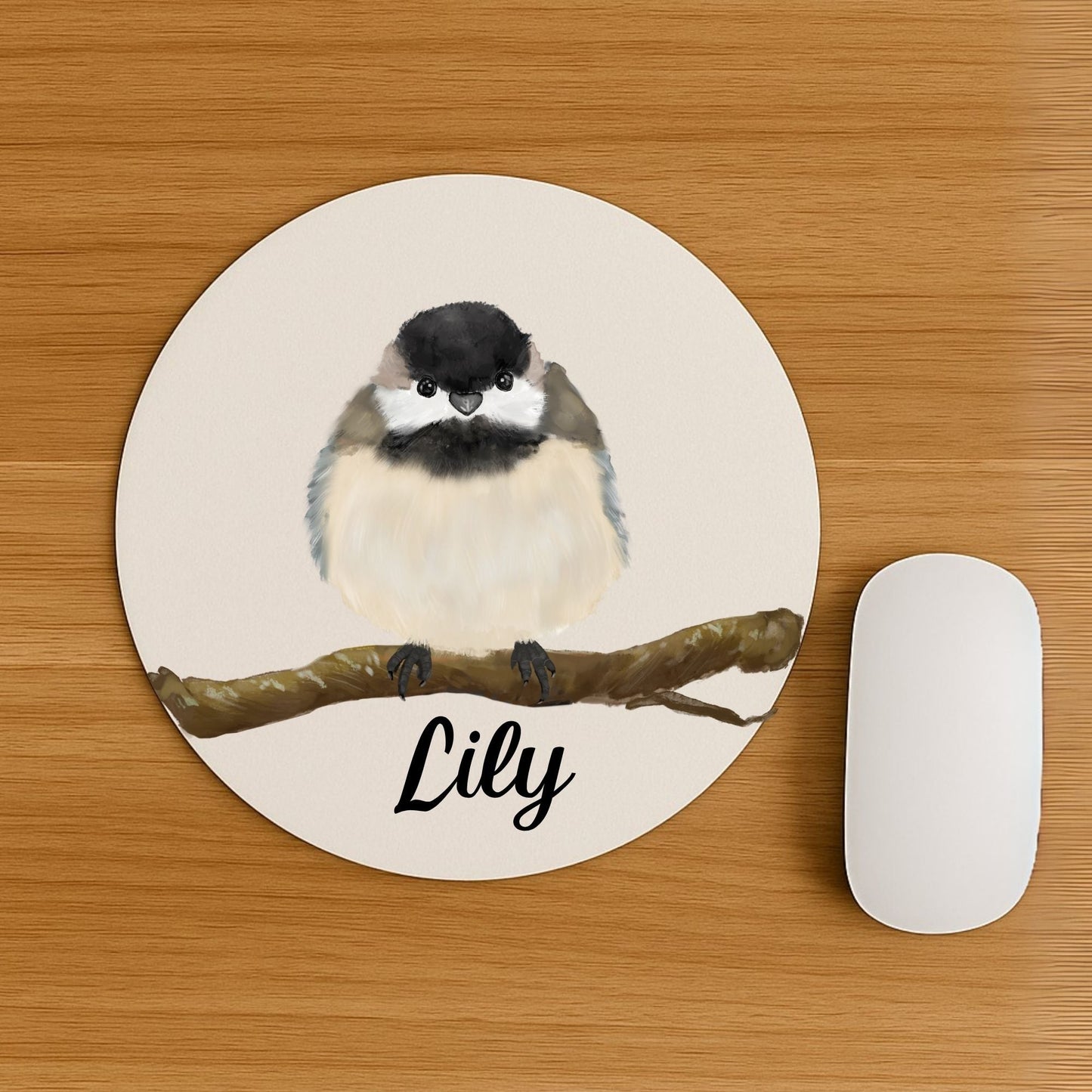 Chickadee Mousepad - MerikaArt