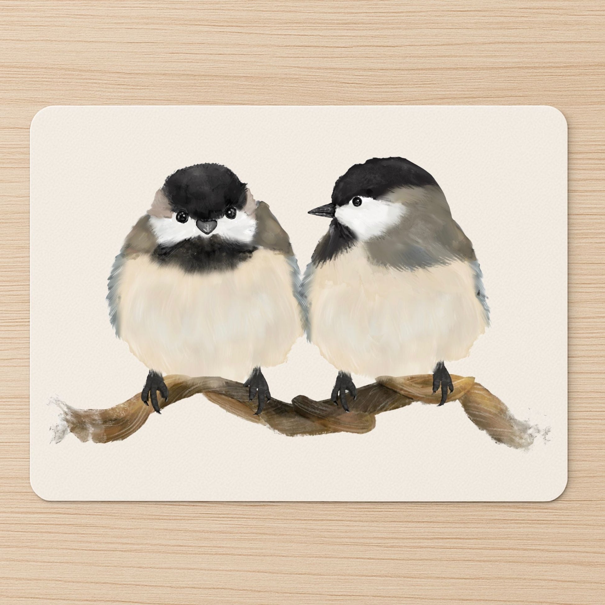 Chickadee Mousepad - MerikaArt